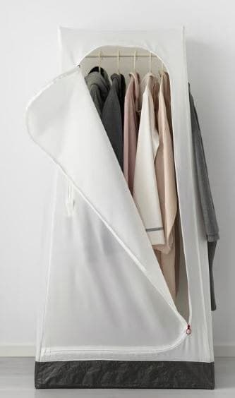 VUKU wardrobe, white, 74x51x149 cm