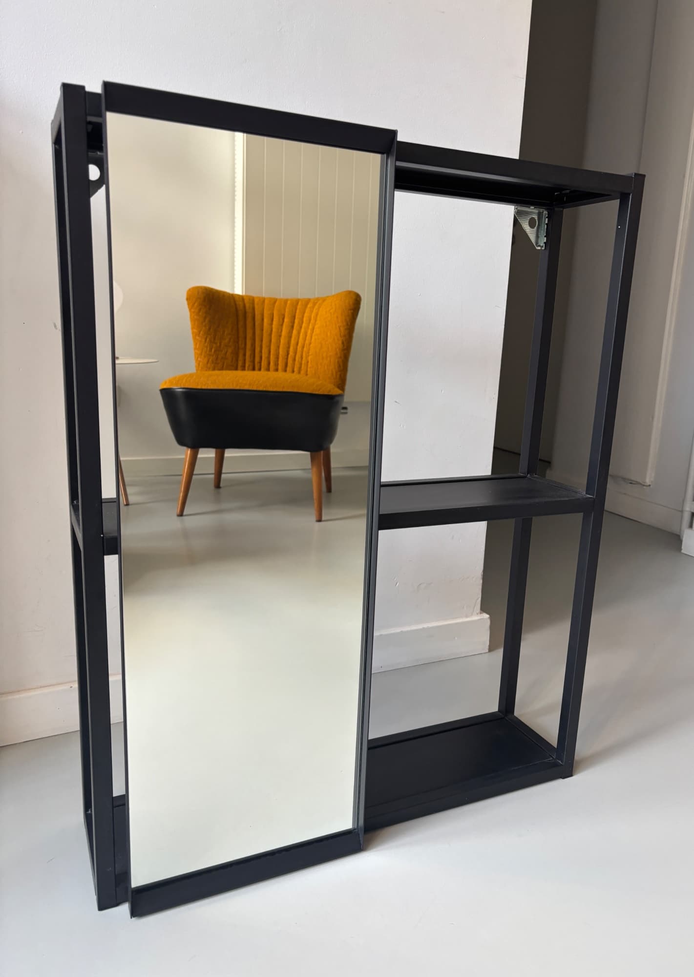 ENHET mirror cabinet, anthracite, 60x17x75 cm
