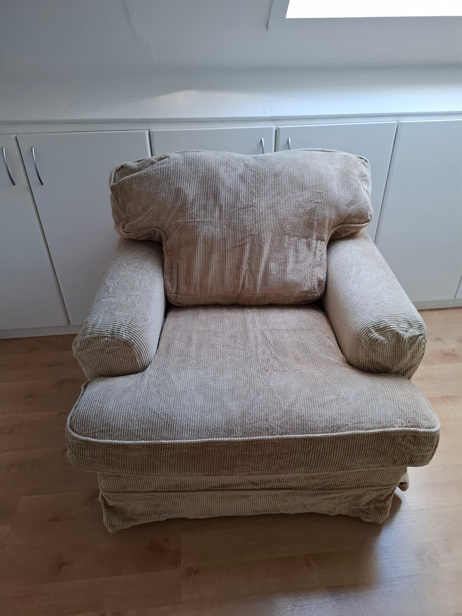 EKTORP fauteuil avec repose-pieds, Kilanda beige clair