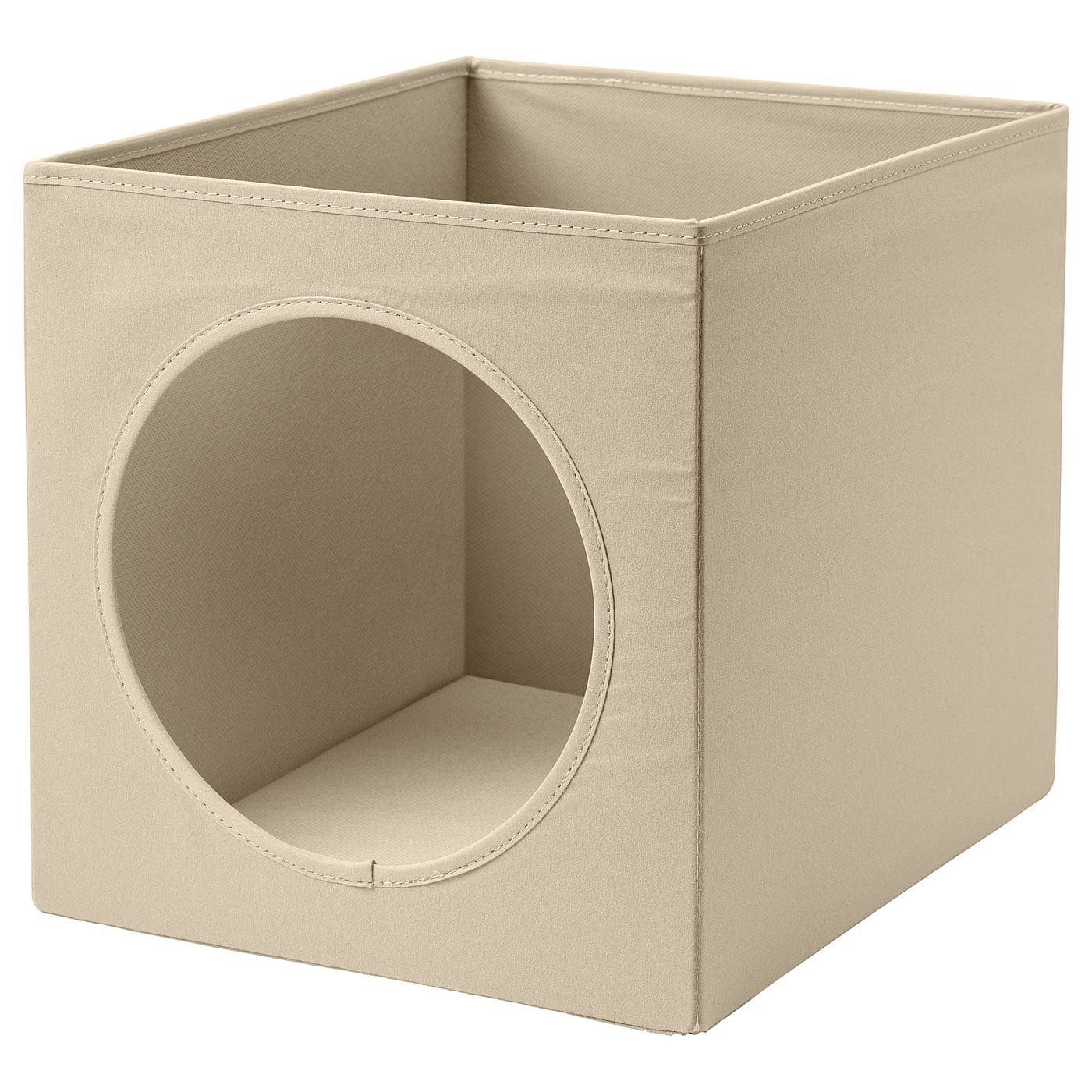 UTSÅDD maison pour chat, beige, 33x38x33 cm