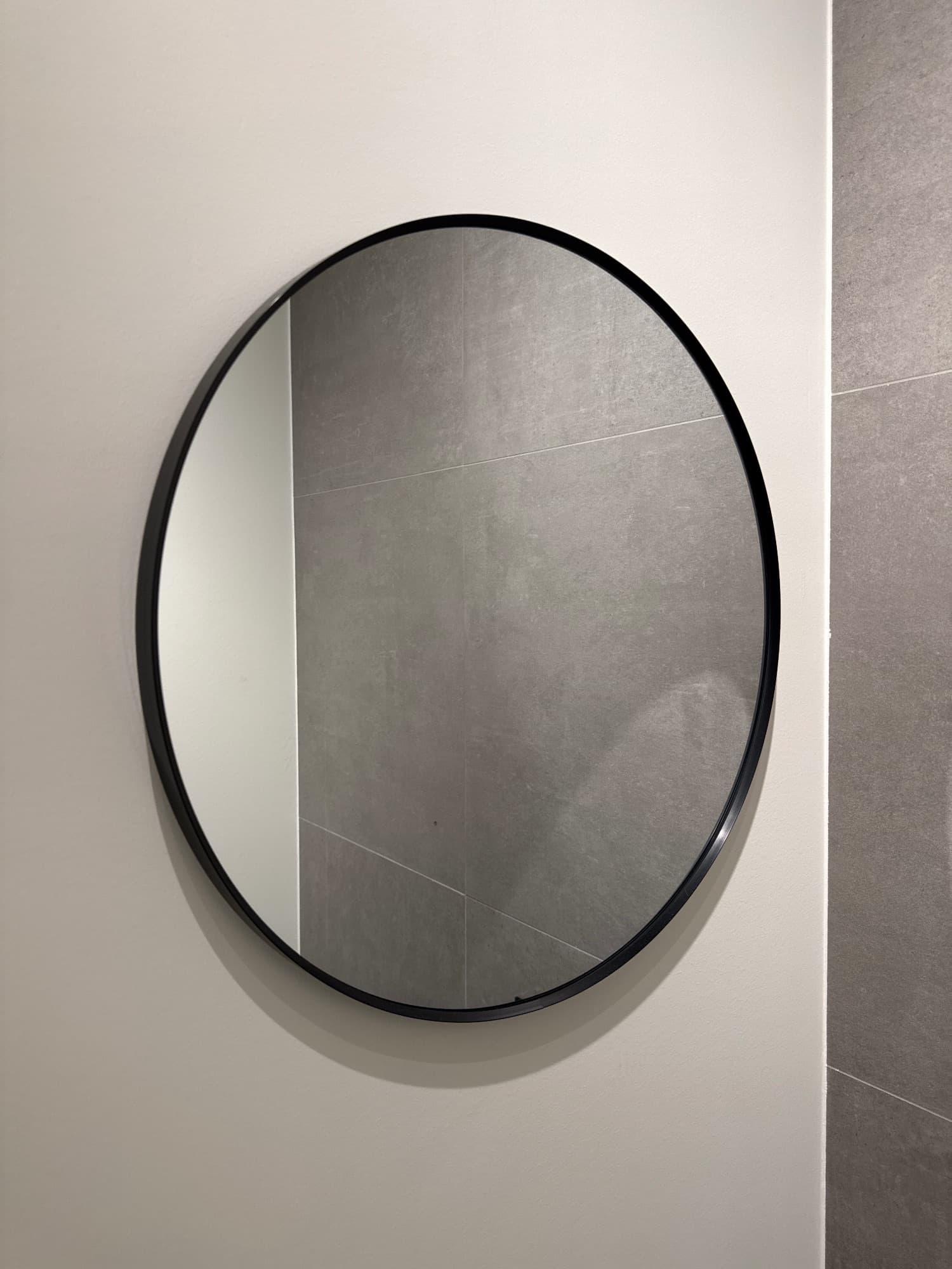LINDBYN miroir, noir, 50 cm