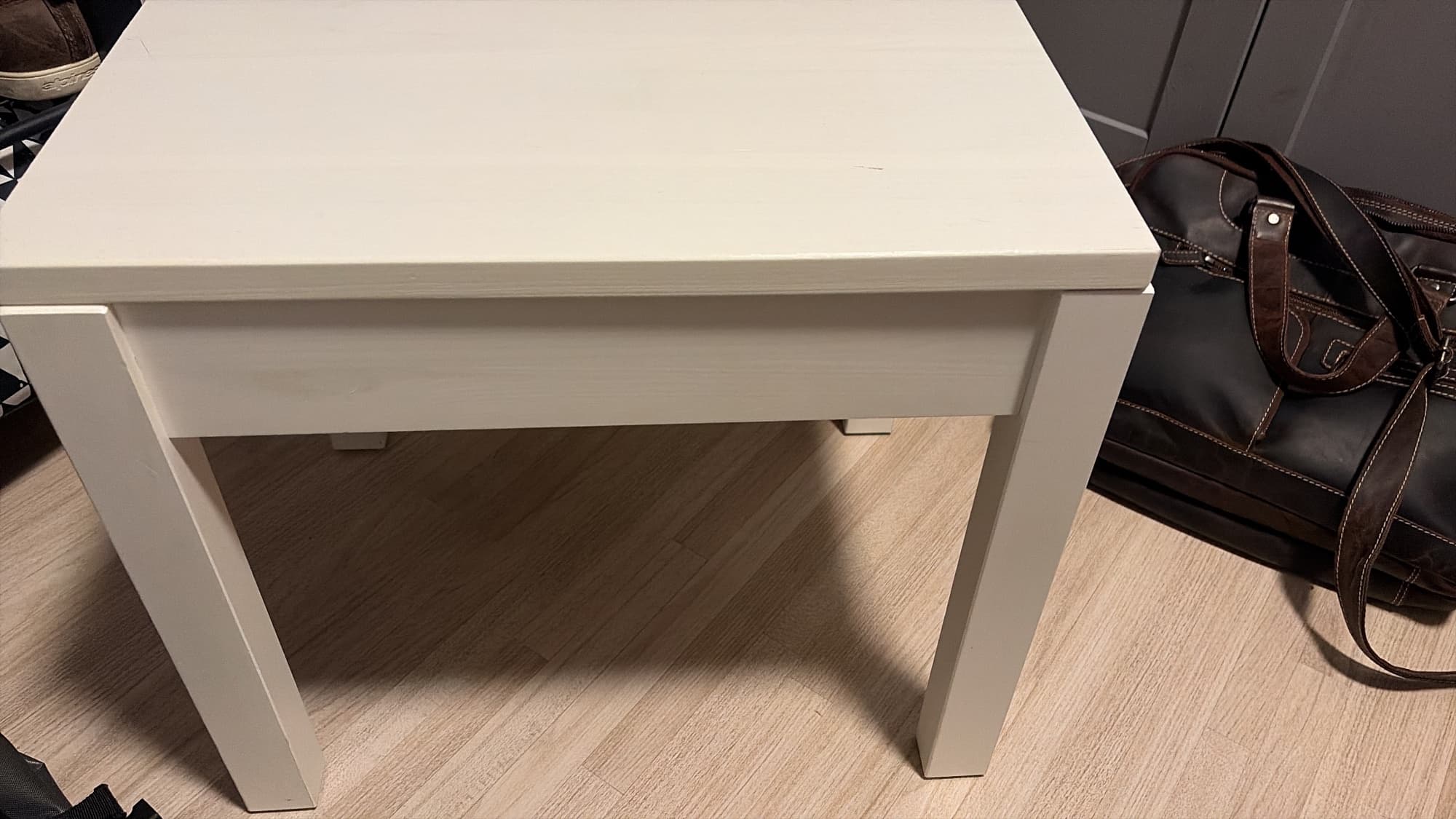 HEMNES tabouret avec rangement, blanc