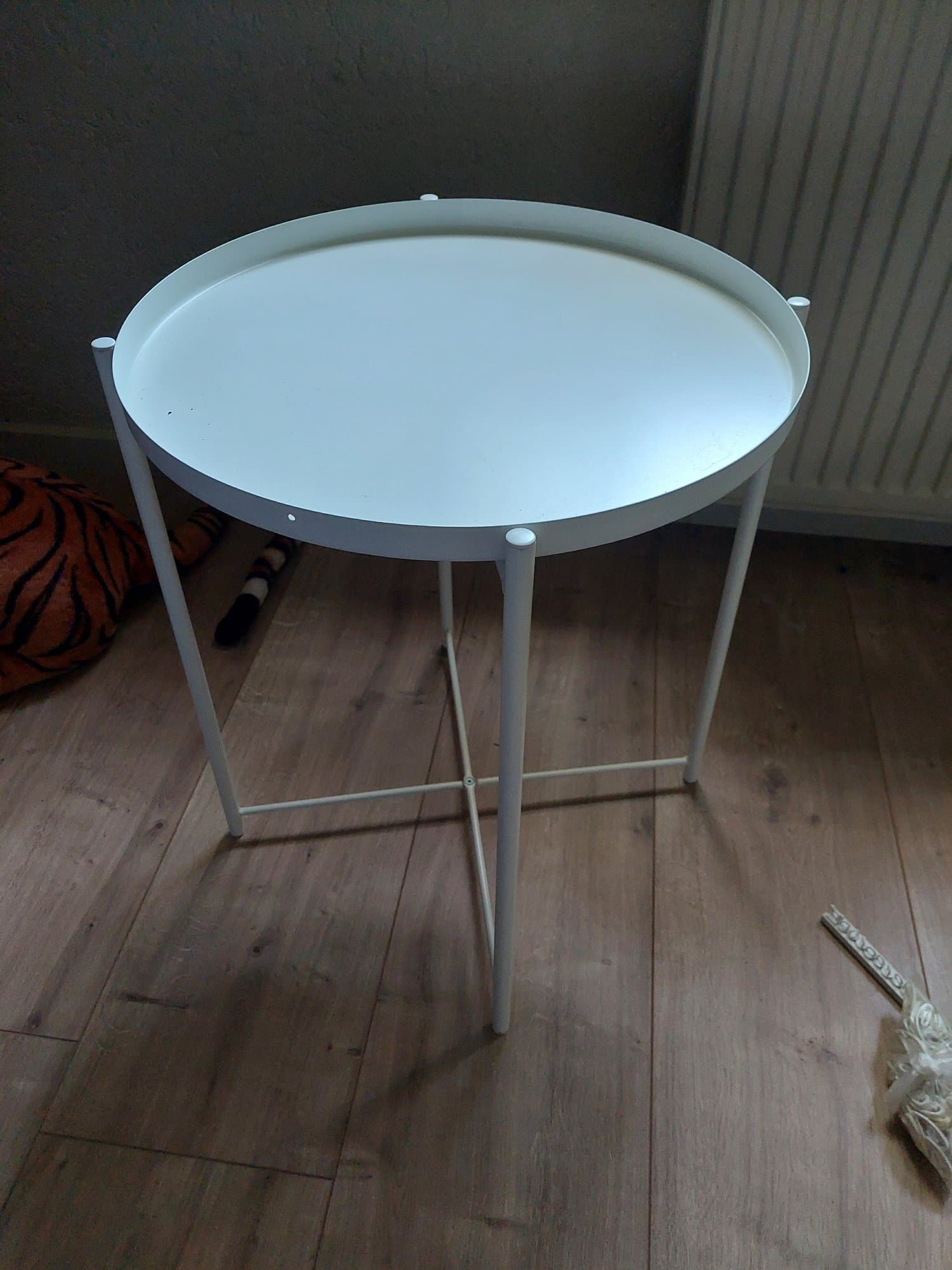 GLADOM Table/plateau, blanc, 45x53 cm
