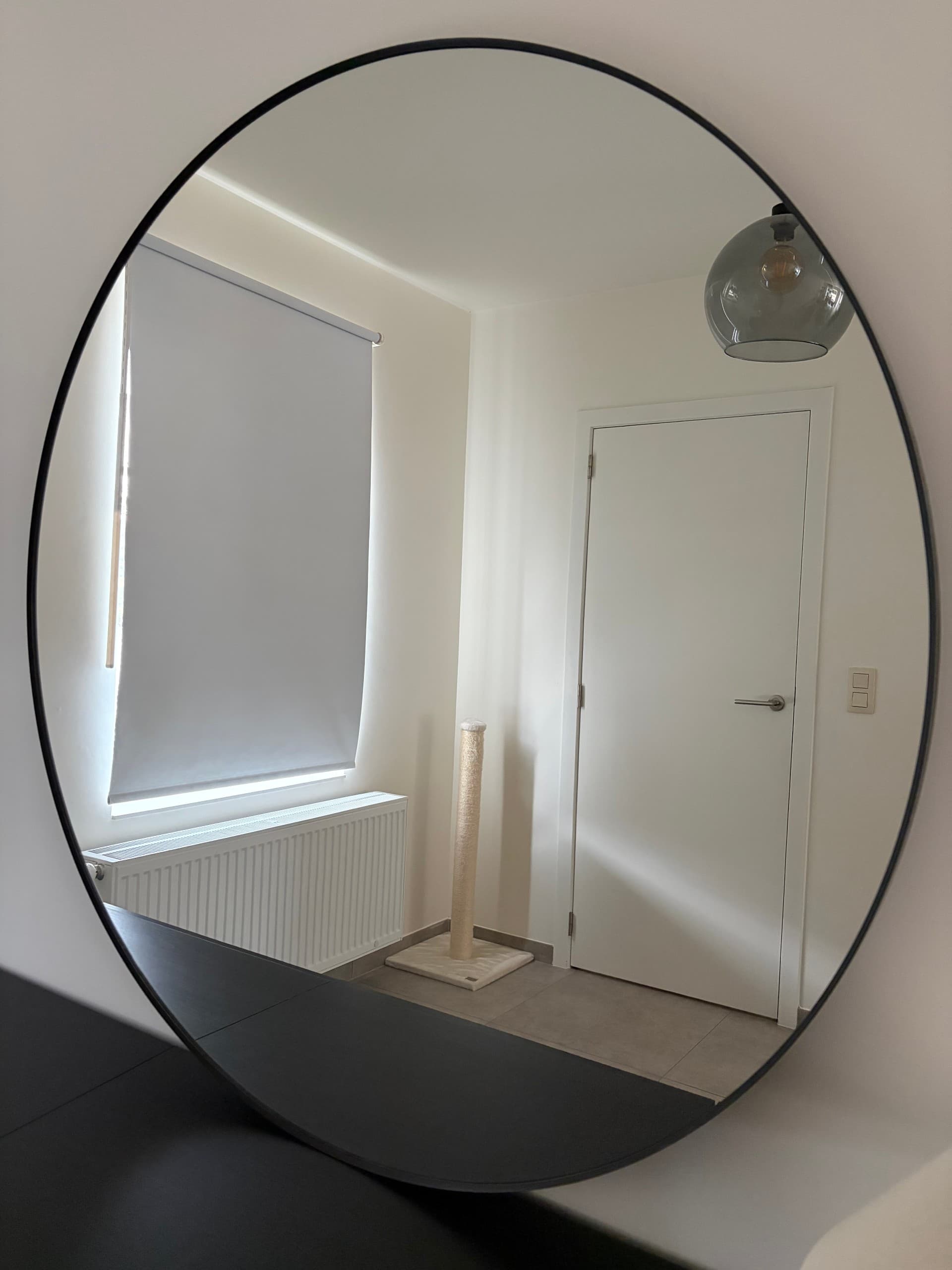 LINDBYN Miroir, noir, 110 cm