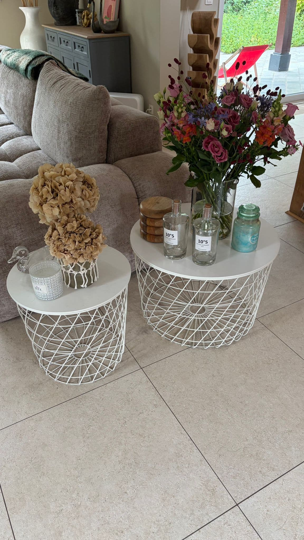 KVISTBRO storage table, white, 44 cm