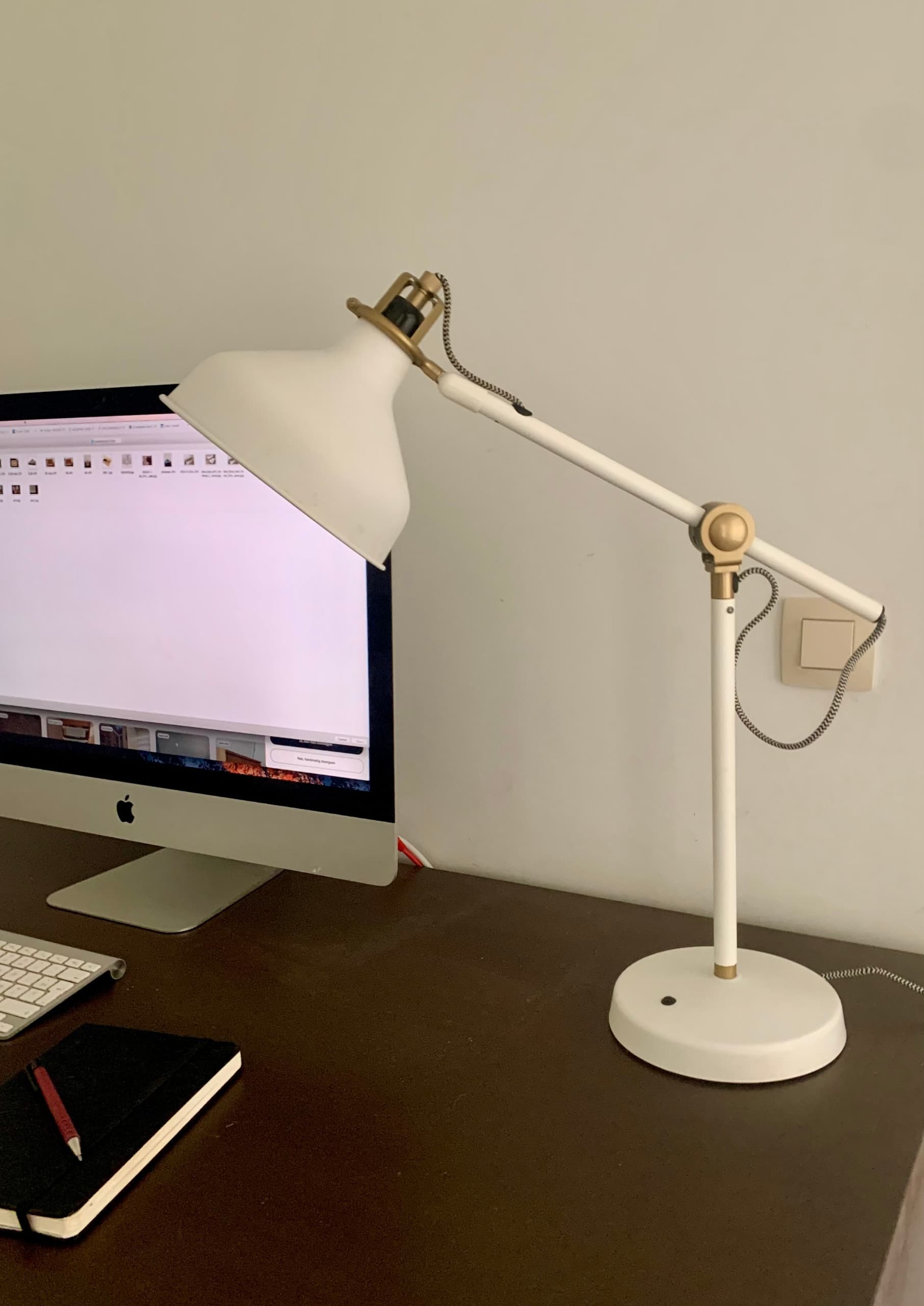 RANARP Bureaulamp, ecru