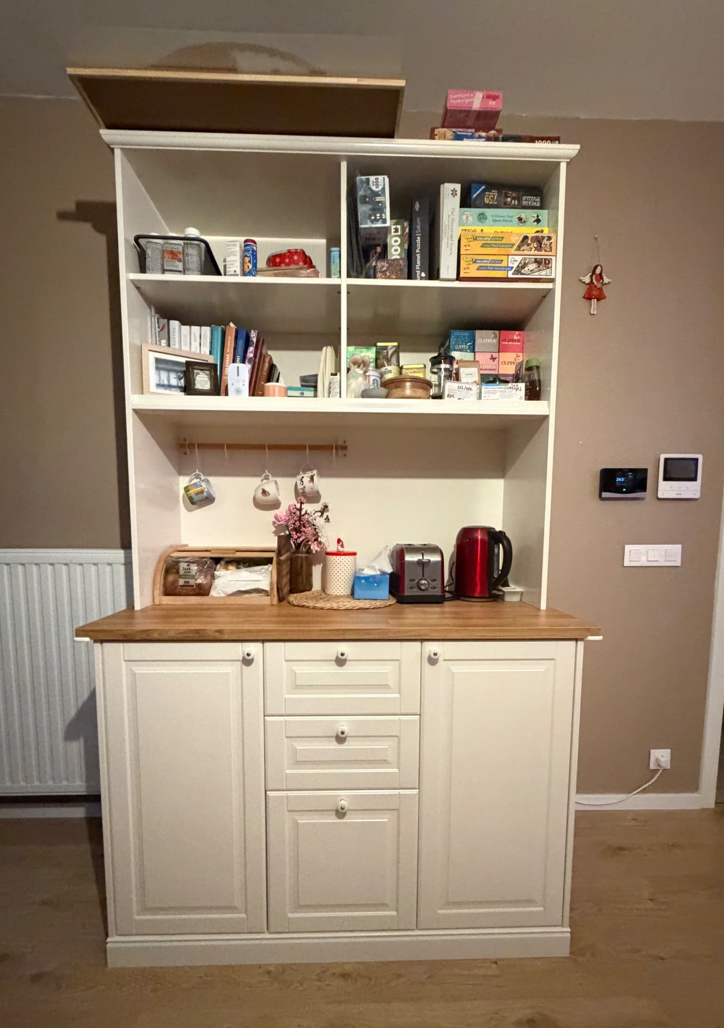 ÖNNERUP kitchenette, blanc cassé, 130x64x219 cm