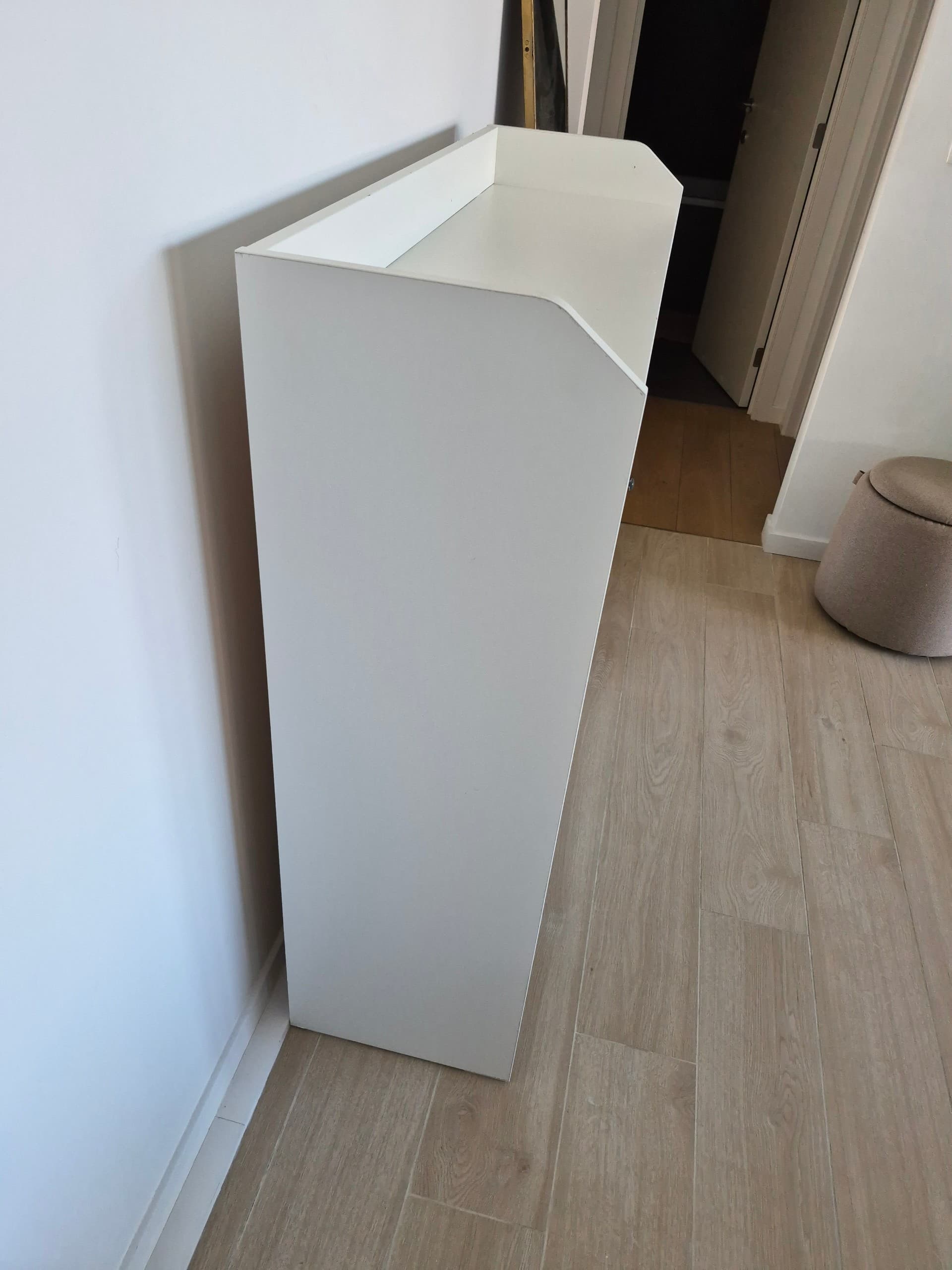 HAUGA vitrine, blanc, 105x116 cm