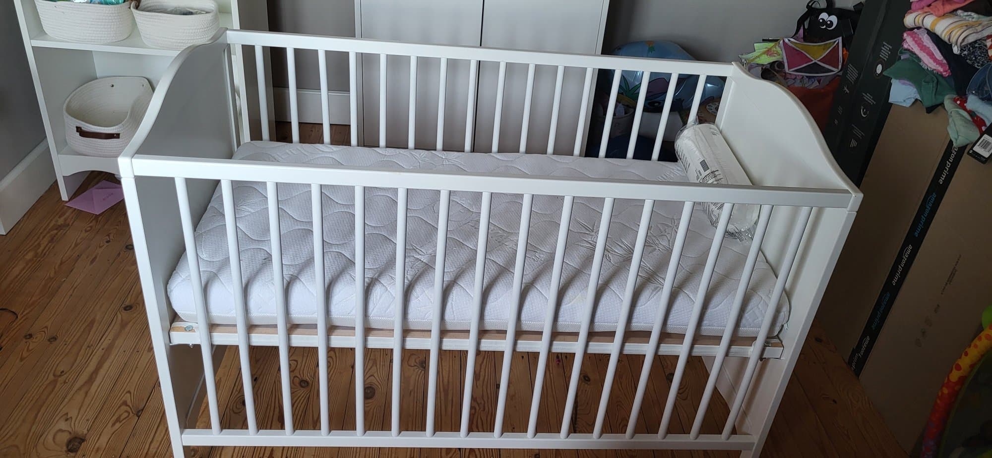 SMÅGÖRA Lit bébé, blanc, 60x120 cm