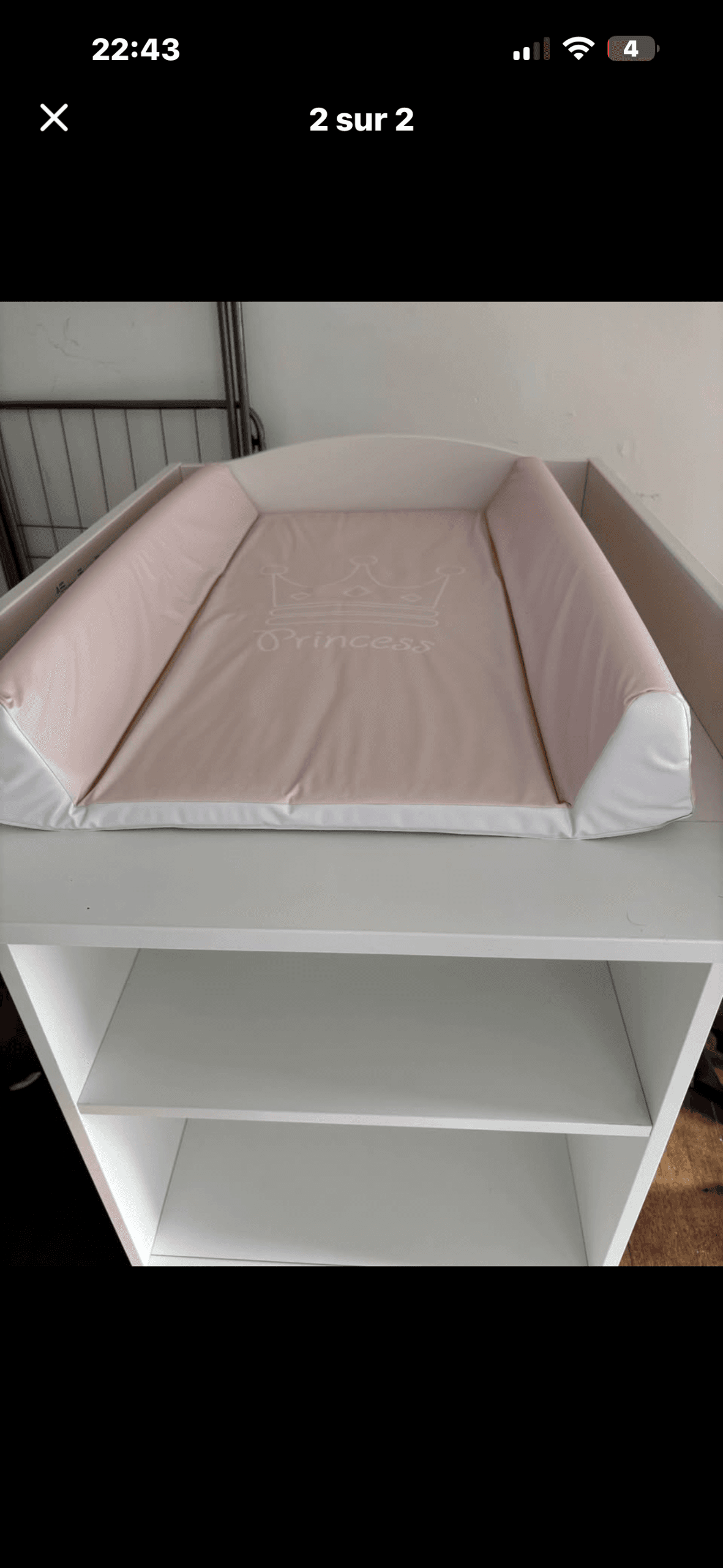 SMÅGÖRA changing table/bookshelf, white, 60x81x103 cm