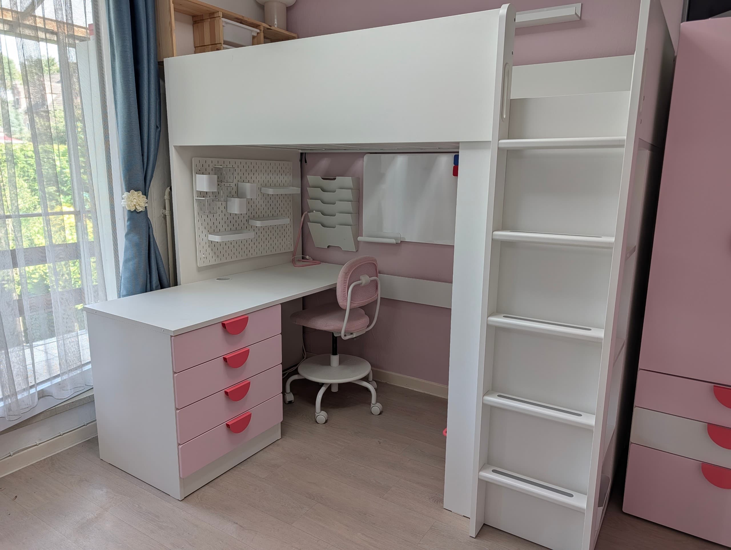 VIMUND children's desk chair, light pink