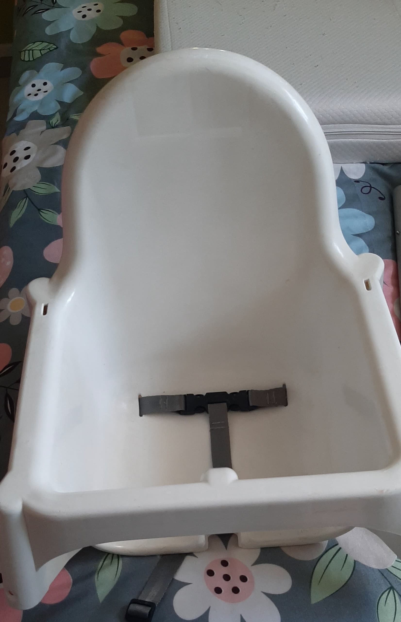 ANTILOP highchair with tray, white/white