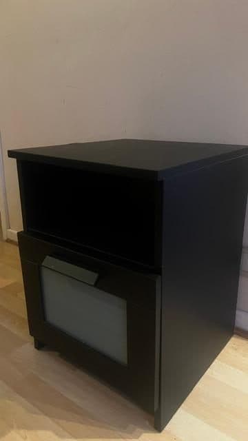 BRIMNES table de chevet, noir
