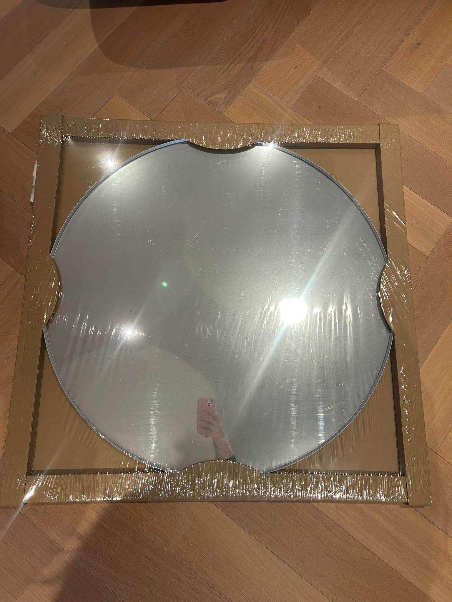 LINDBYN miroir, blanc, 80 cm