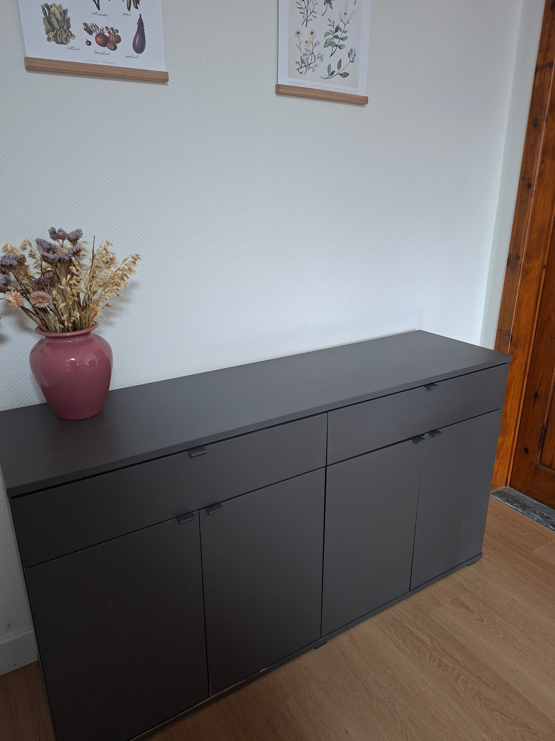 VIHALS buffet, blanc, 140x37x75 cm