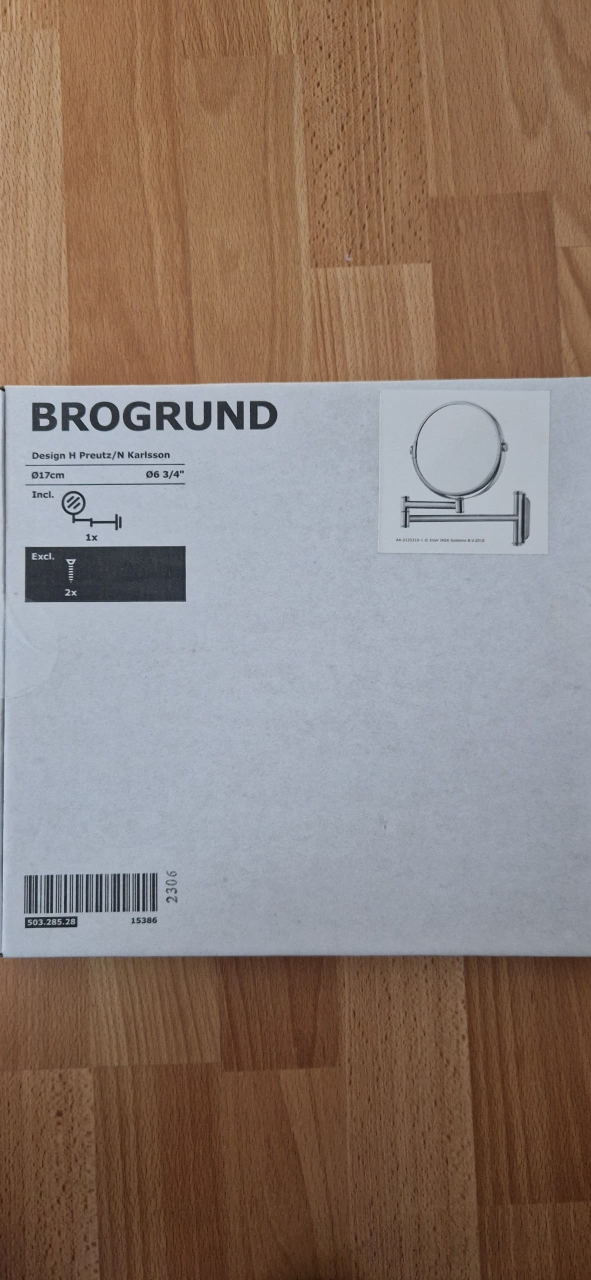 BROGRUND toilet roll holder, stainless steel
