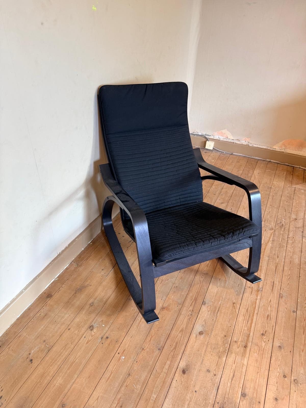 POÄNG fauteuil à bascule, plaqué bouleau/Gunnared gris foncé