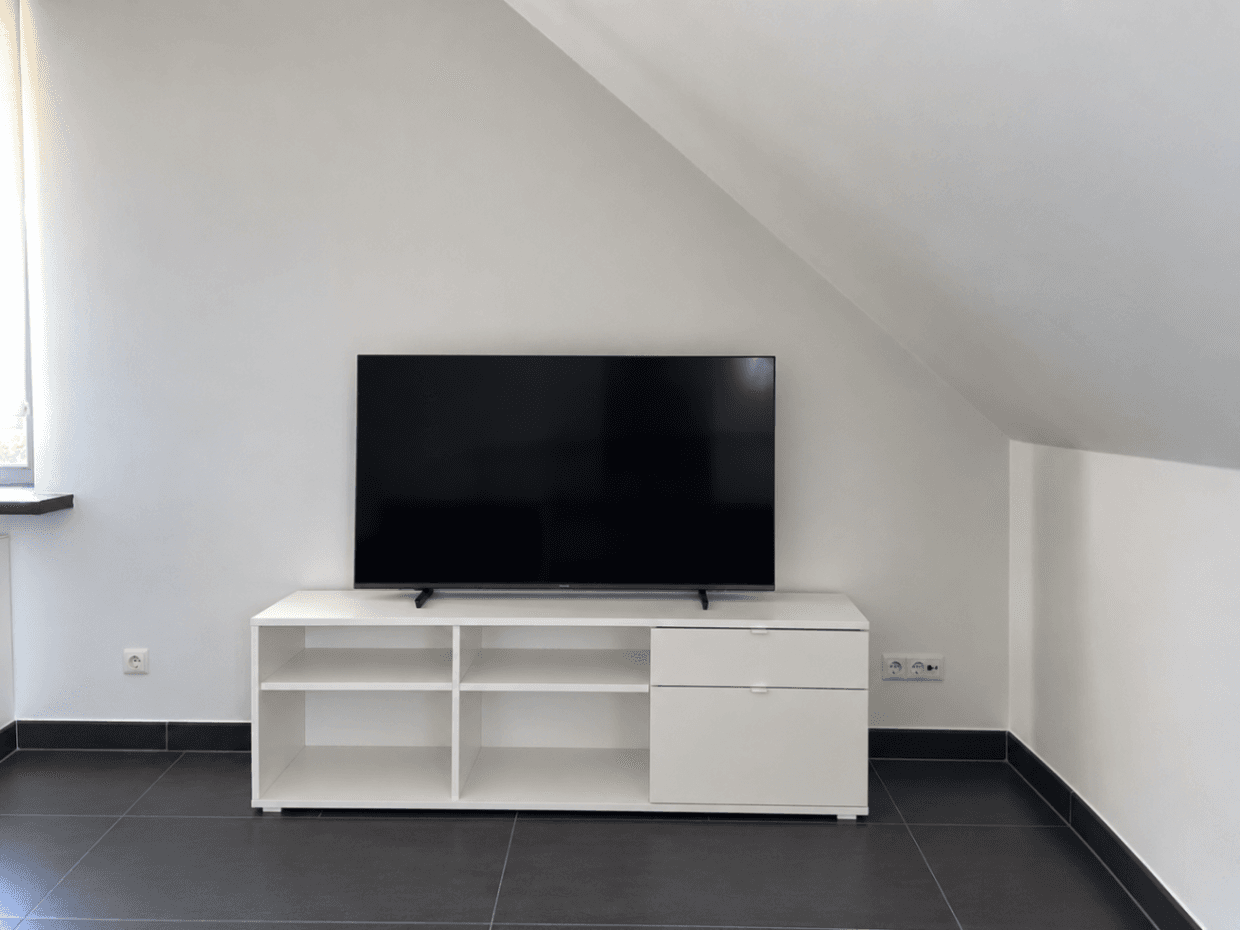 VIHALS TV bench, white, 146x37x50 cm