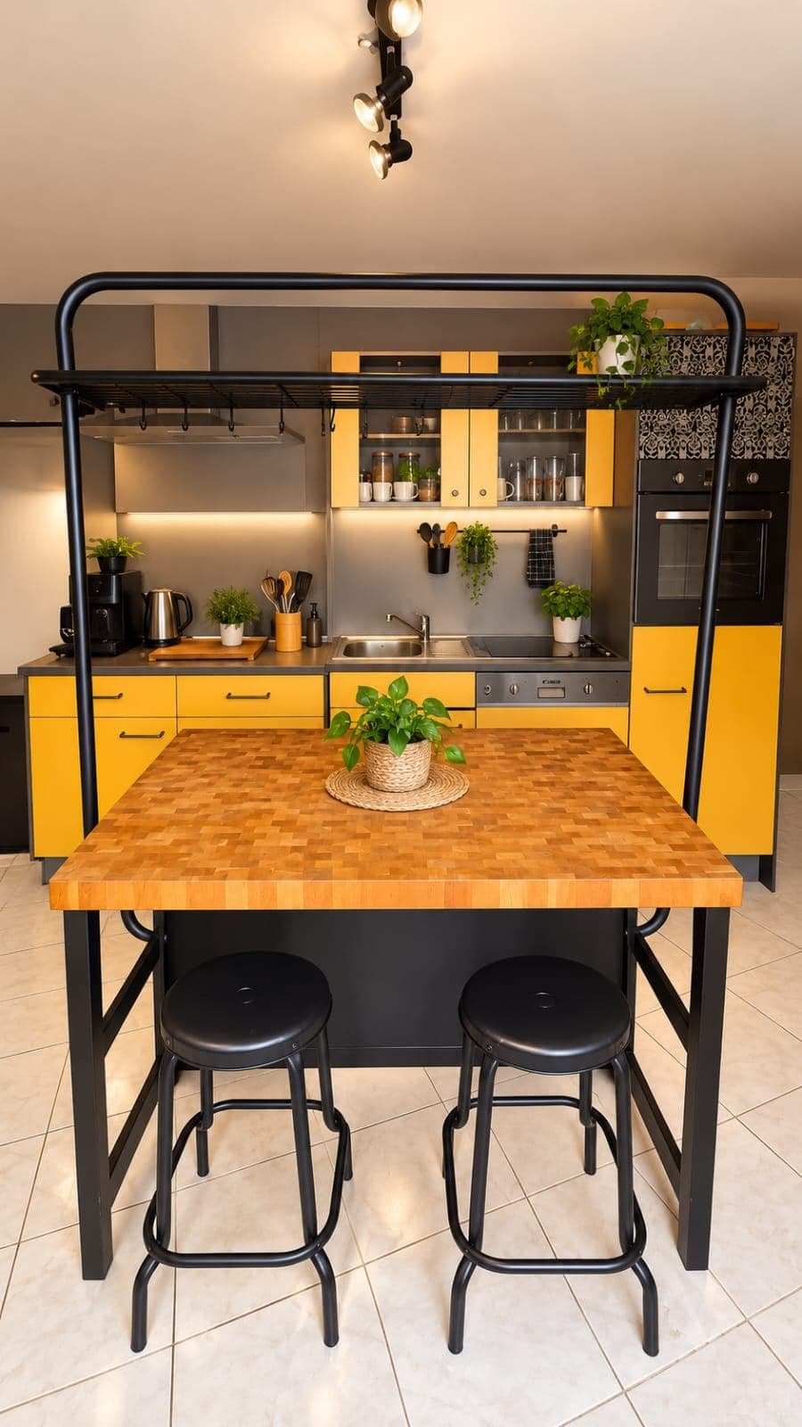 VADHOLMA îlot pour cuisine, noir/chêne, 126x79x90 cm