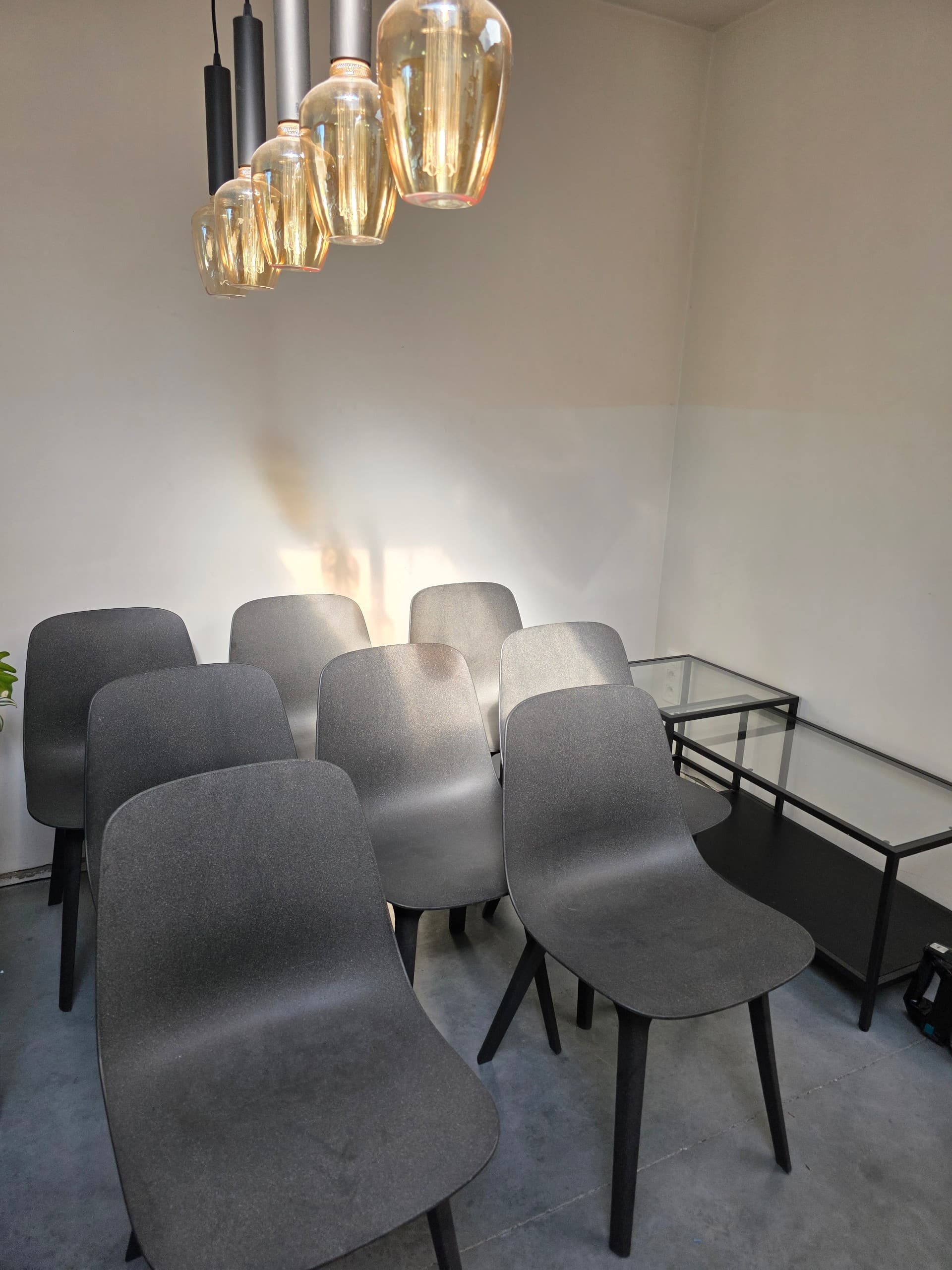 8 STOELEN eetkamerstoel, antraciet