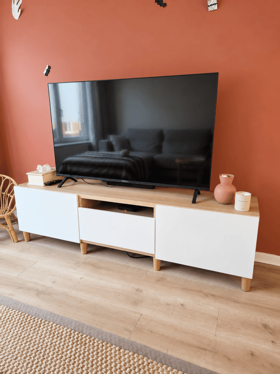 BESTÅ TV bench with drawers