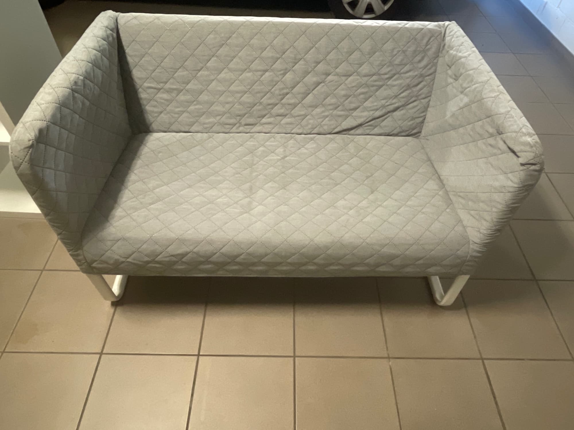 KNOPPARP canapé 2 places, Knisa gris clair