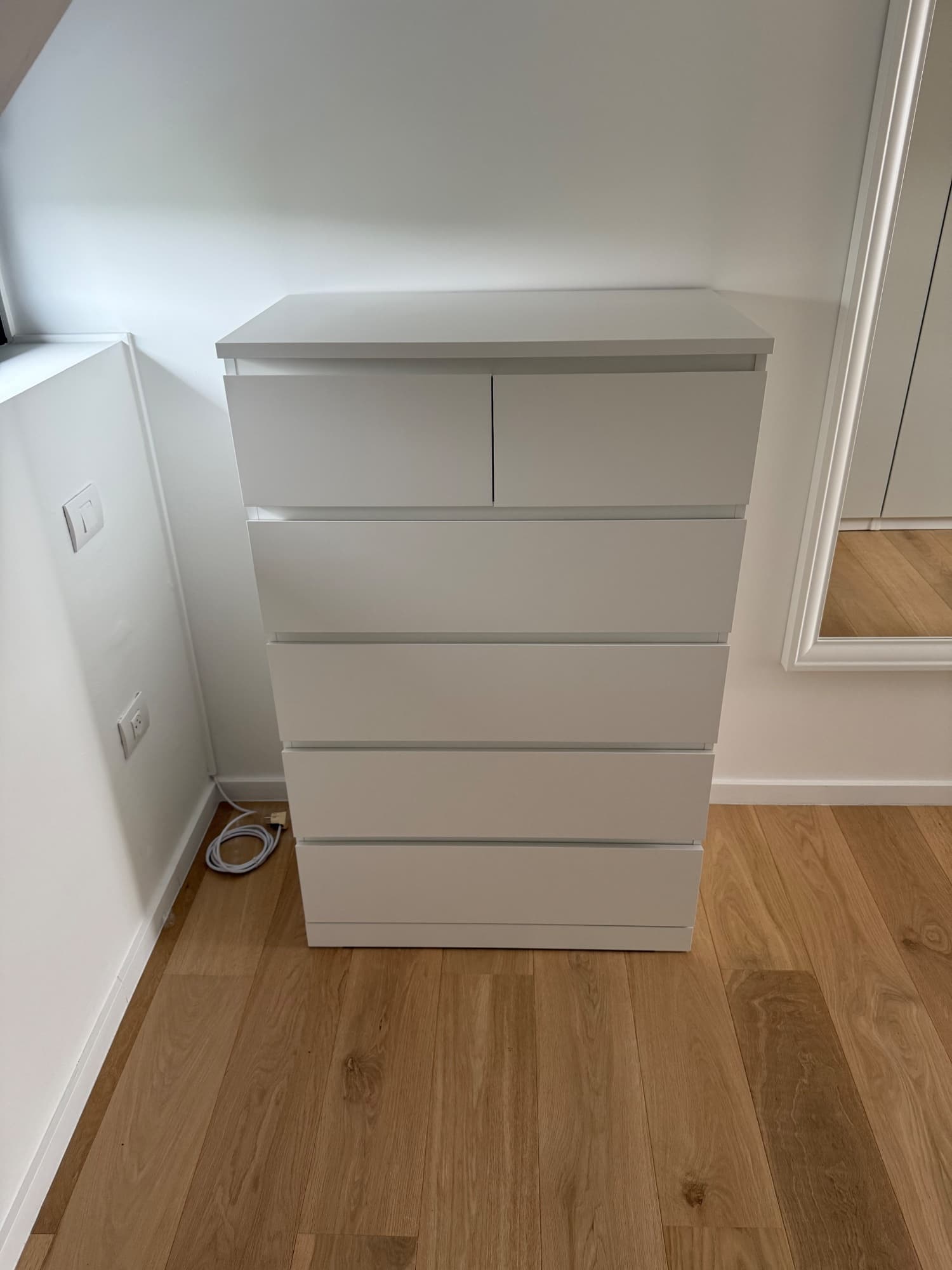 MALM chest of 6 drawers, white