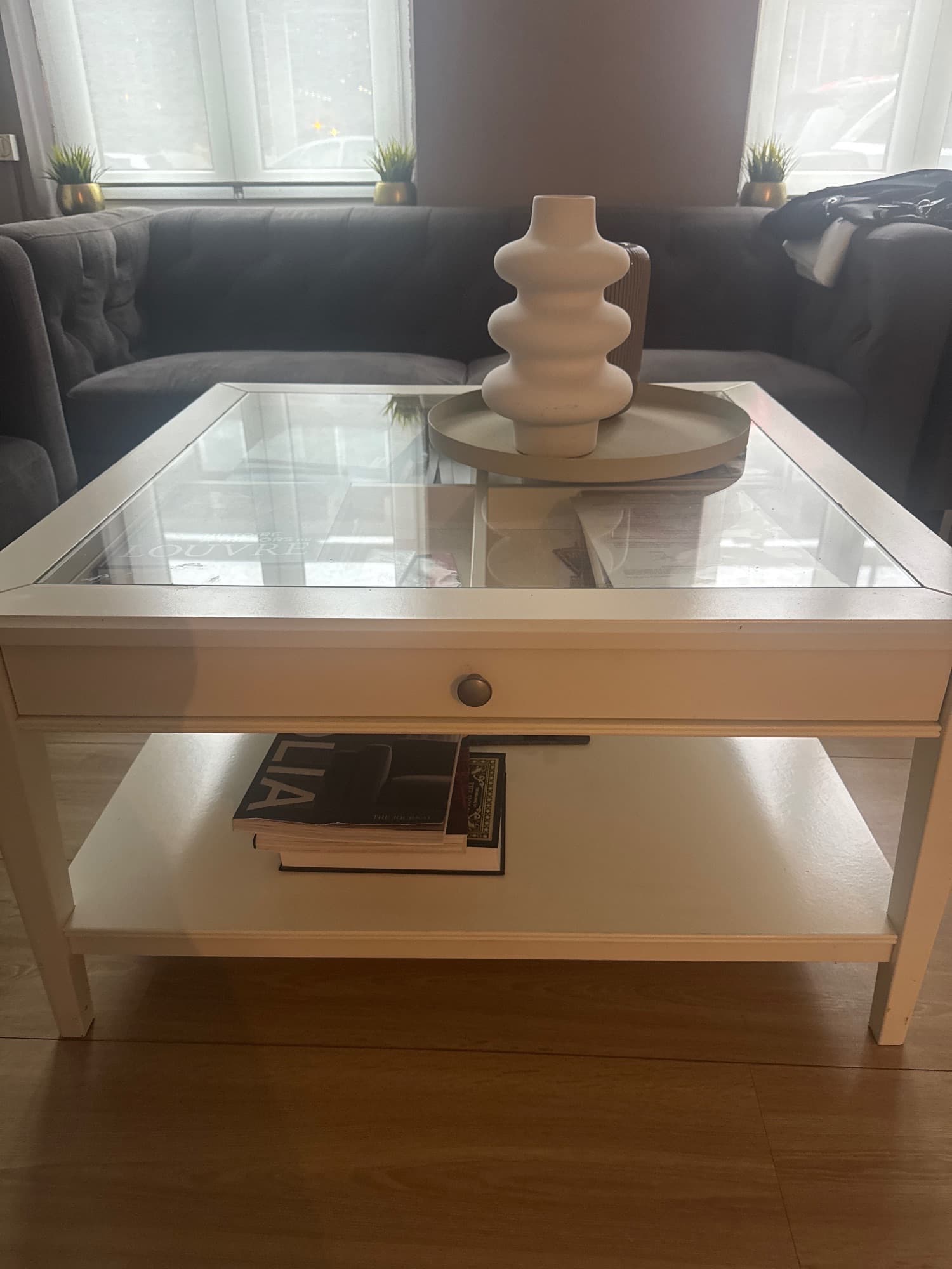 IDANÄS table basse, blanc, 80x80 cm