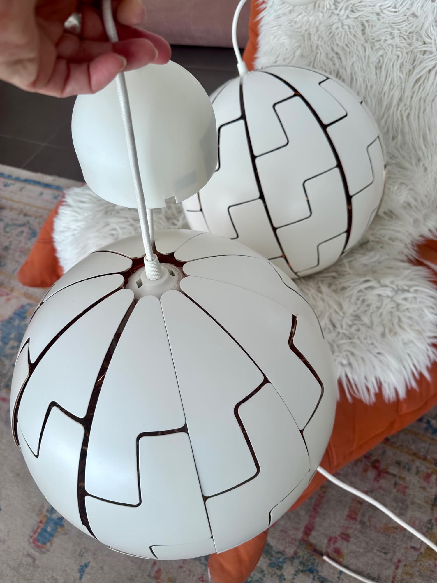 IKEA PS 2014 pendant lamp, white/silver-colour