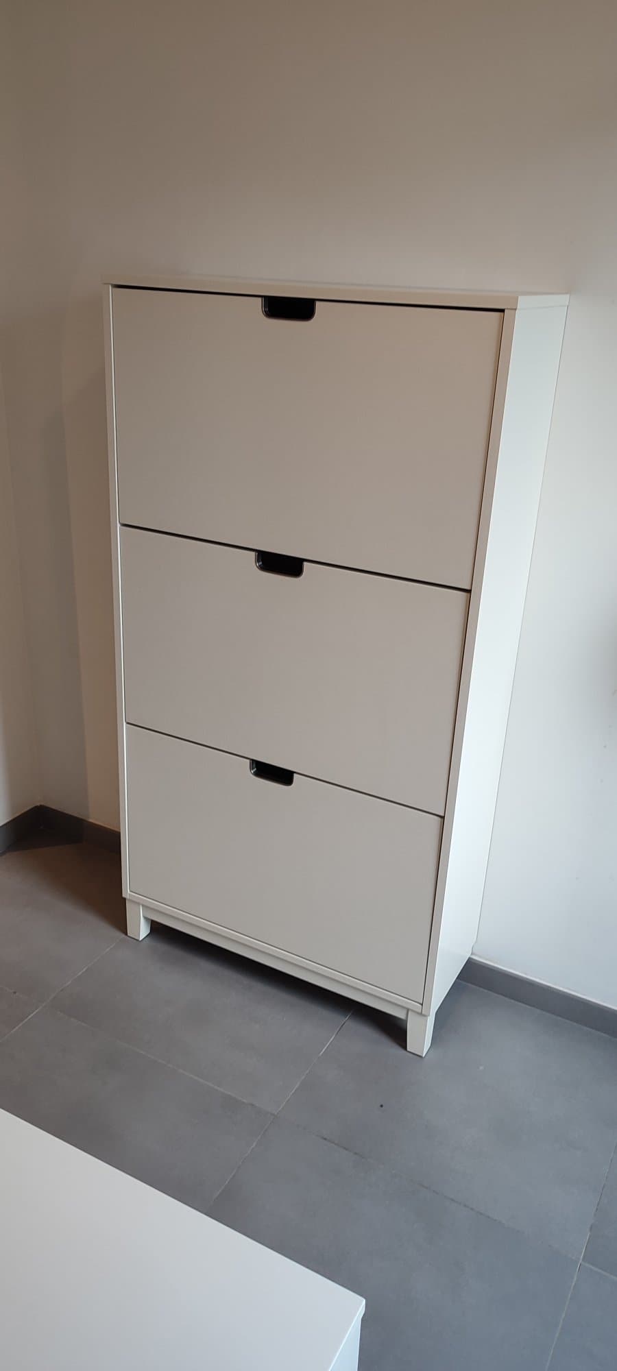 STÄLL armoire à chaussures 3 casiers, blanc, 79x29x148 cm