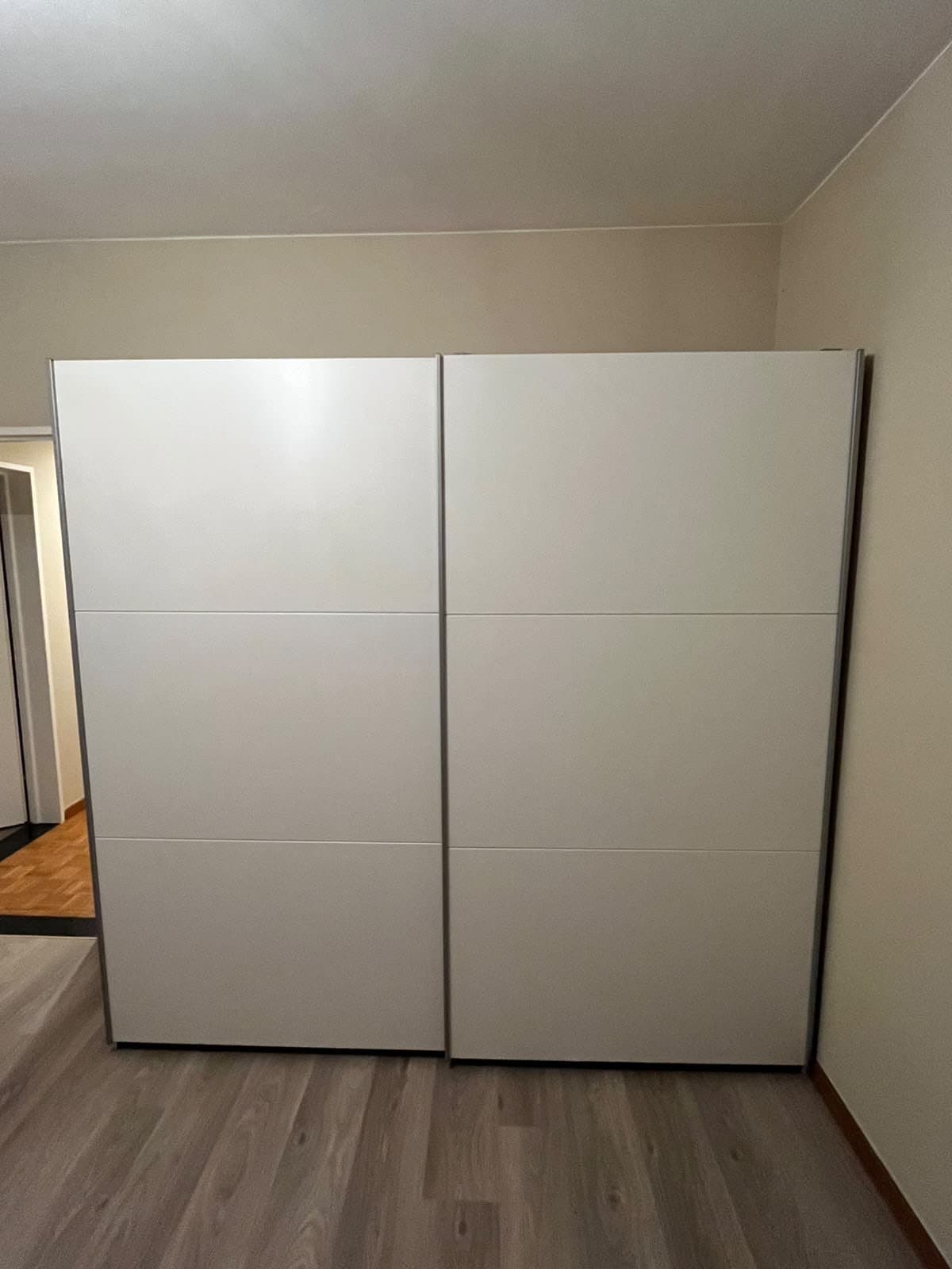 PAX / HASVIK kledingkast, wit/wit