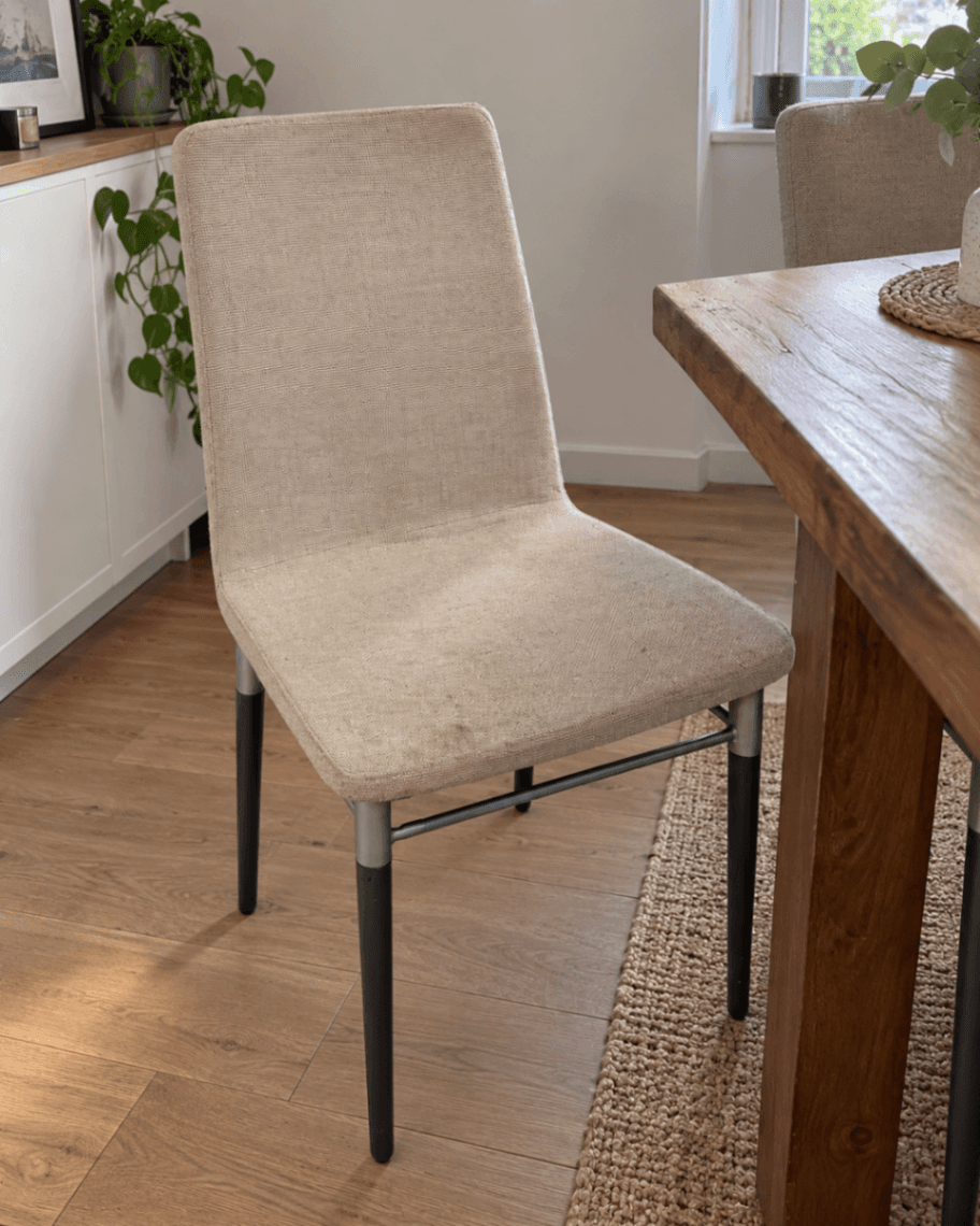 PREBEN chaise, noir/Tonerud gris