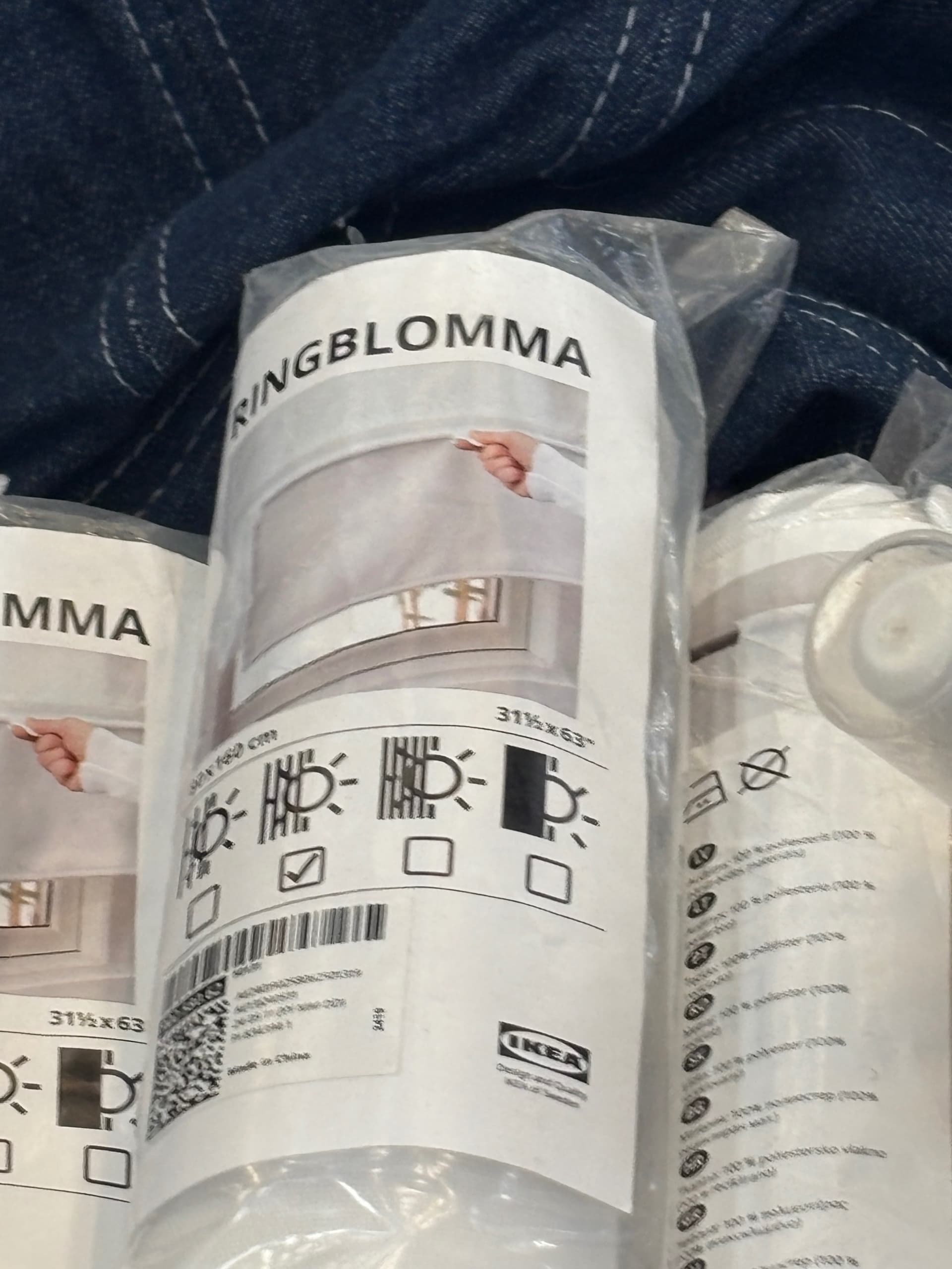 RINGBLOMMA Vouwgordijn, wit, 80x160 cm