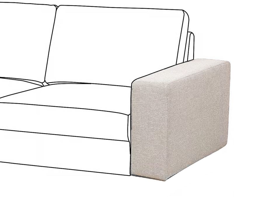 SÖRVALLEN ACCOUDOIR armrest, Tenö light grey