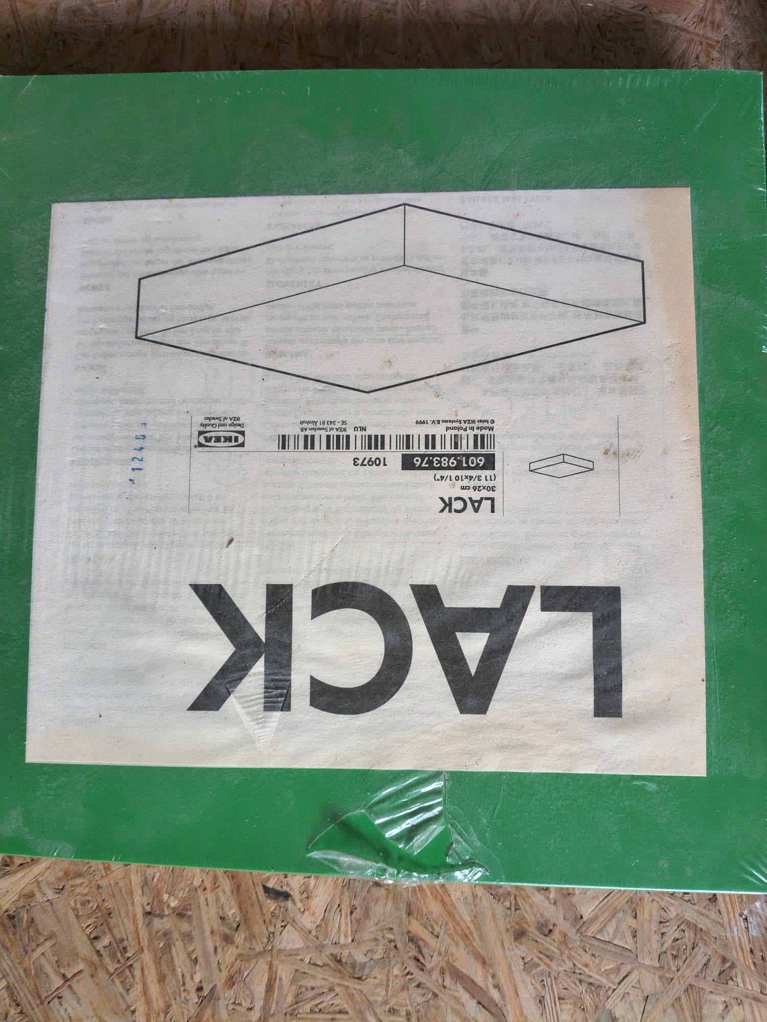 LACK Wandplank, wit, 30x26 cm