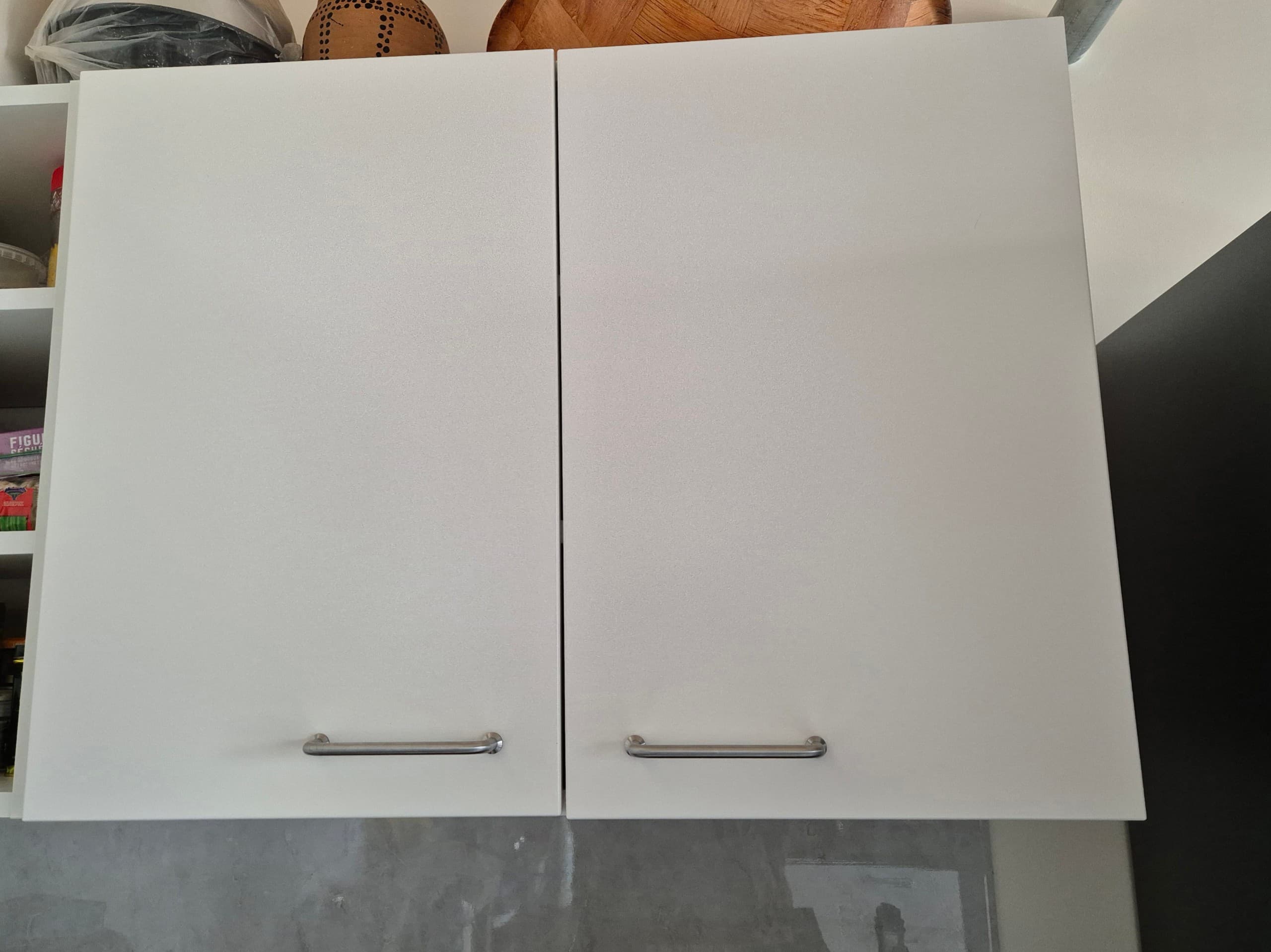 METOD élément mural tablettes/2portes, blanc/Veddinge blanc, 80x60 cm