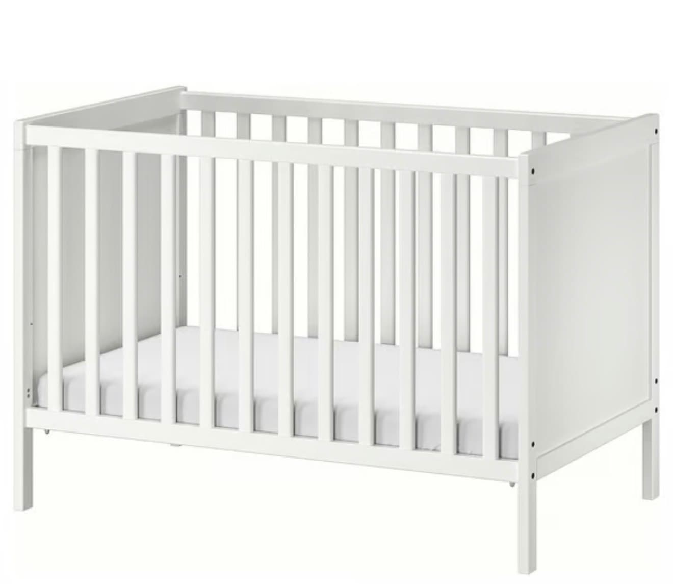 SUNDVIK Lit bébé, blanc, 60x120 cm