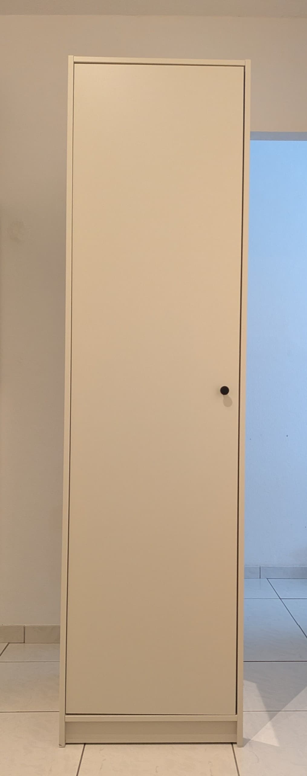 GURSKEN wardrobe, light beige, 49x55x186 cm