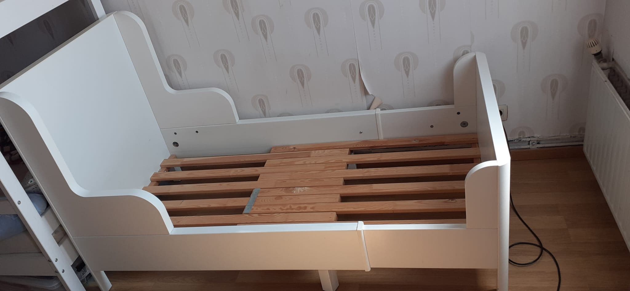 BUSUNGE Lit extensible, blanc, 80x200 cm