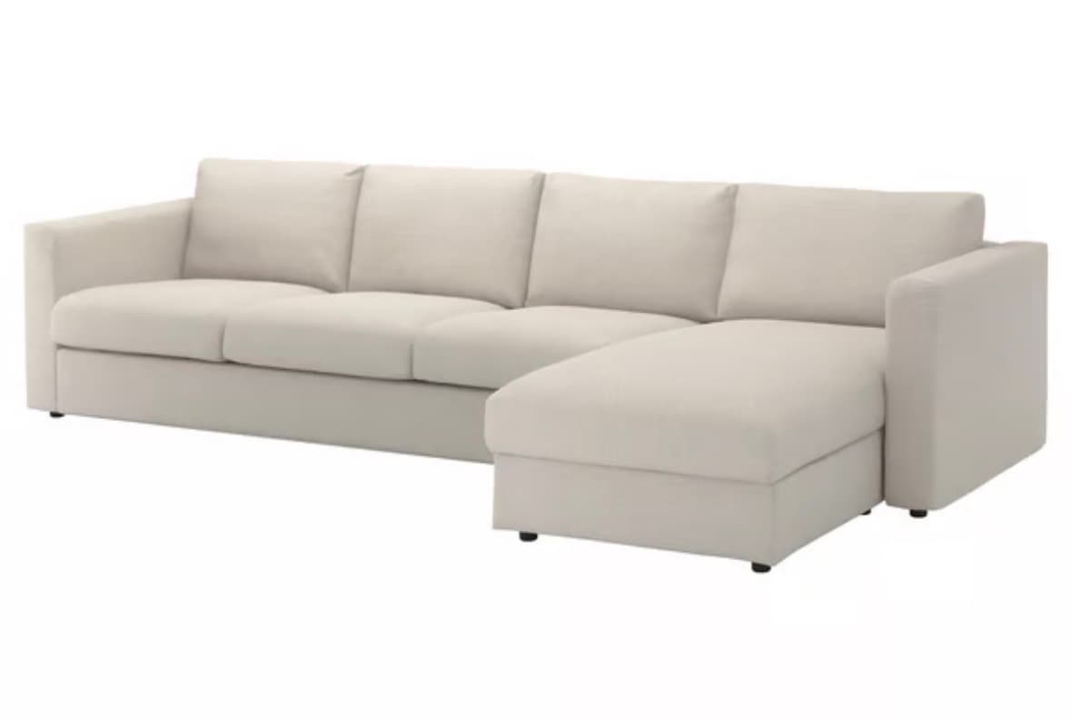 VIMLE canapé 4 places + méridienne, Gunnared beige
