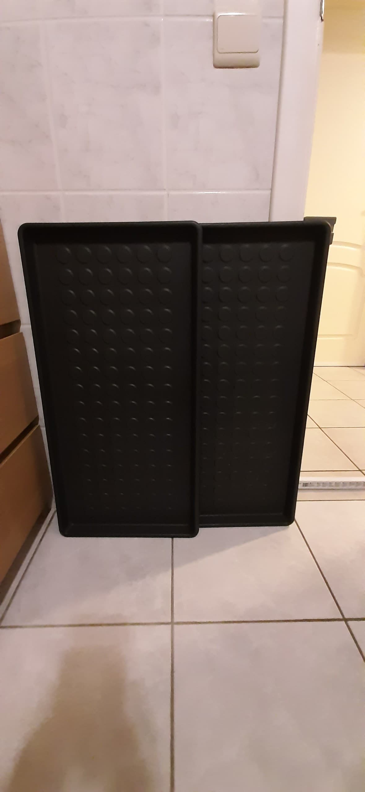 BAGGMUCK schoenenmat, binnen/buiten/grijs, 71x35 cm