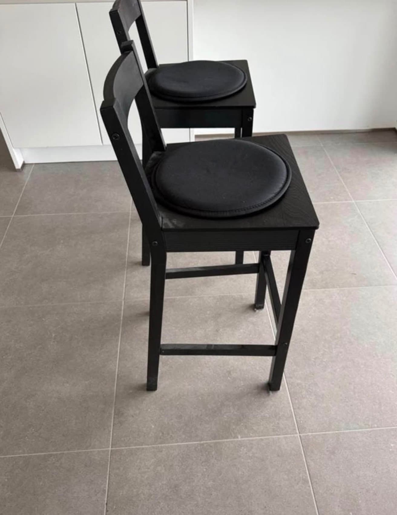 NORDVIKEN bar stool with backrest, counter height/white, 62 cm