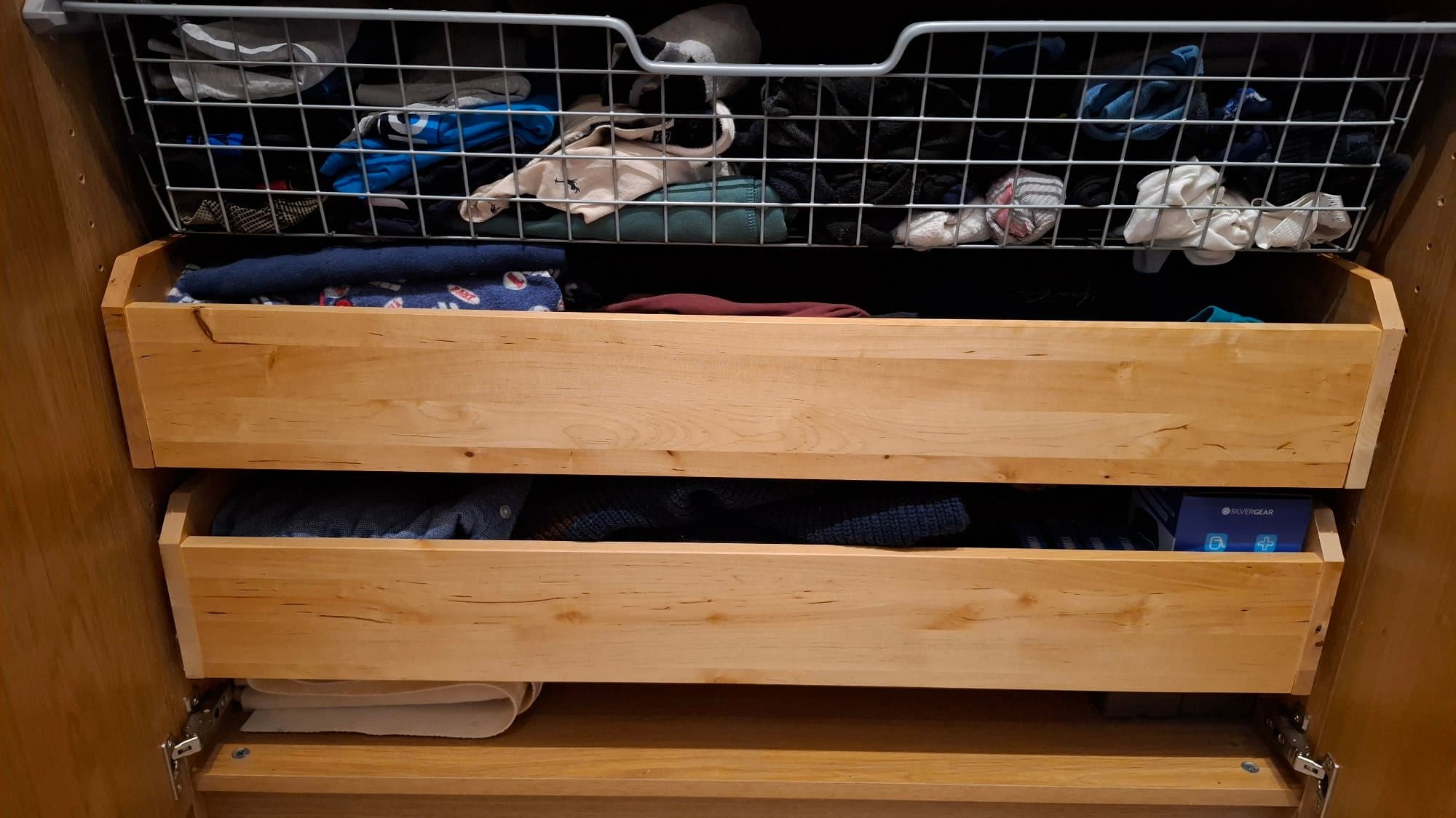 KOMPLEMENT drawer, white stained oak effect, 100x58 cm