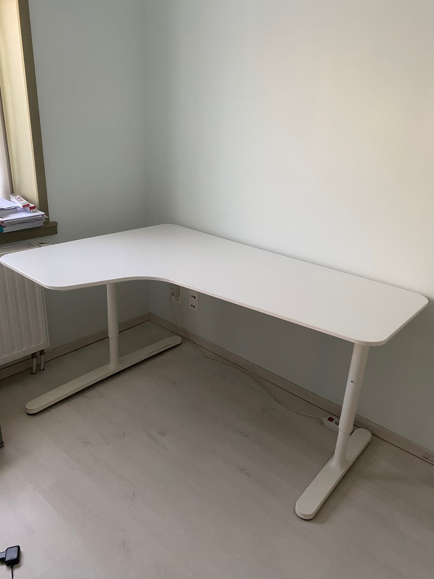 BEKANT corner desk right, white