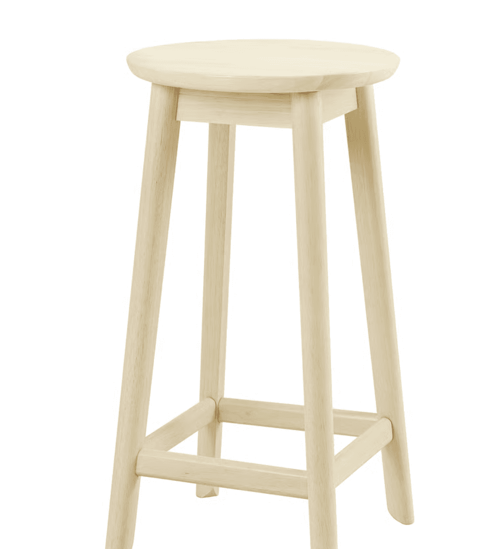 RÄVSTEN tabouret de bar, hauteur plateau hévéa, 62 cm
