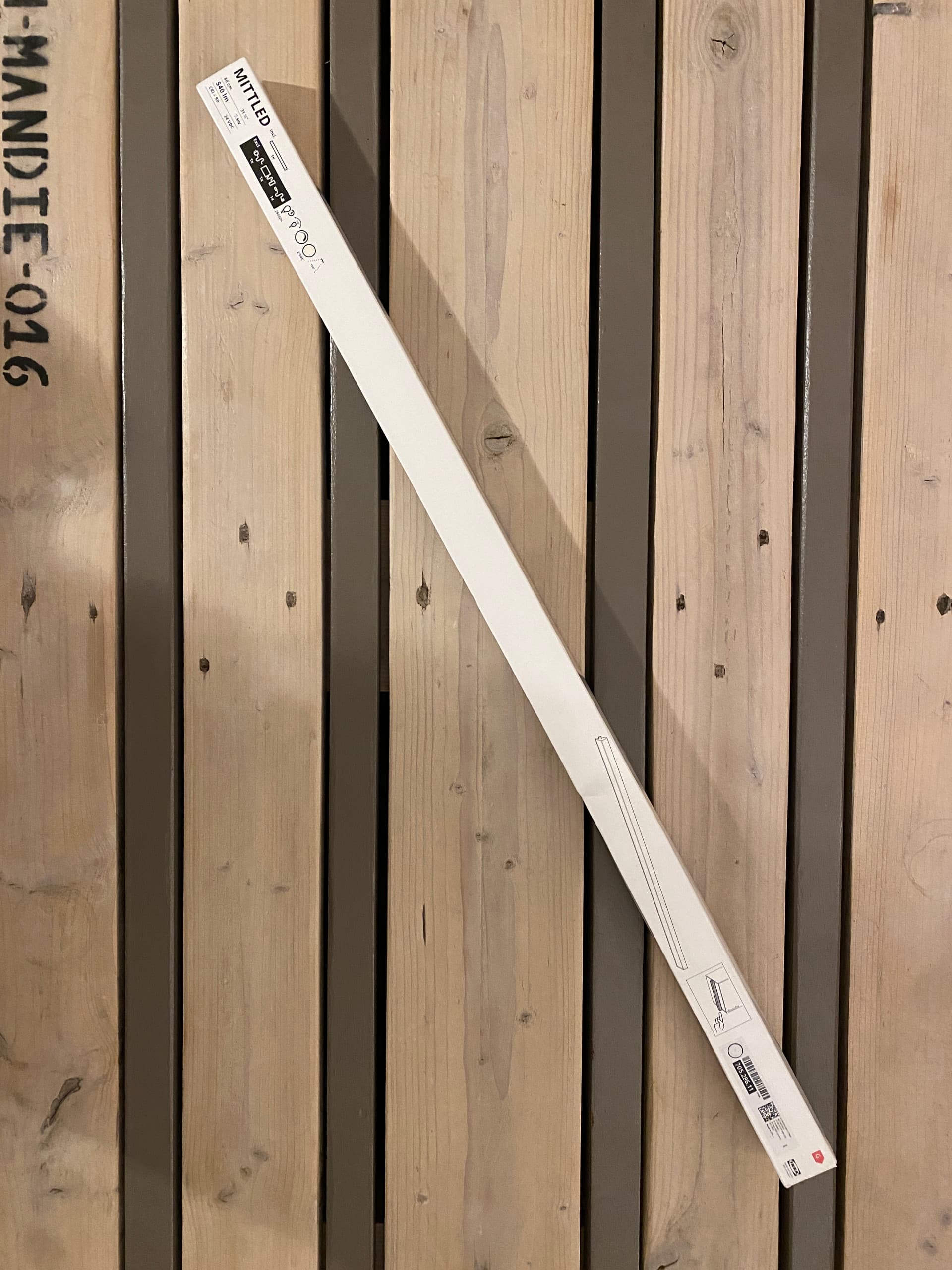 MITTLED LED kitchen worktop lighting strip, dimmable white, 40 cm