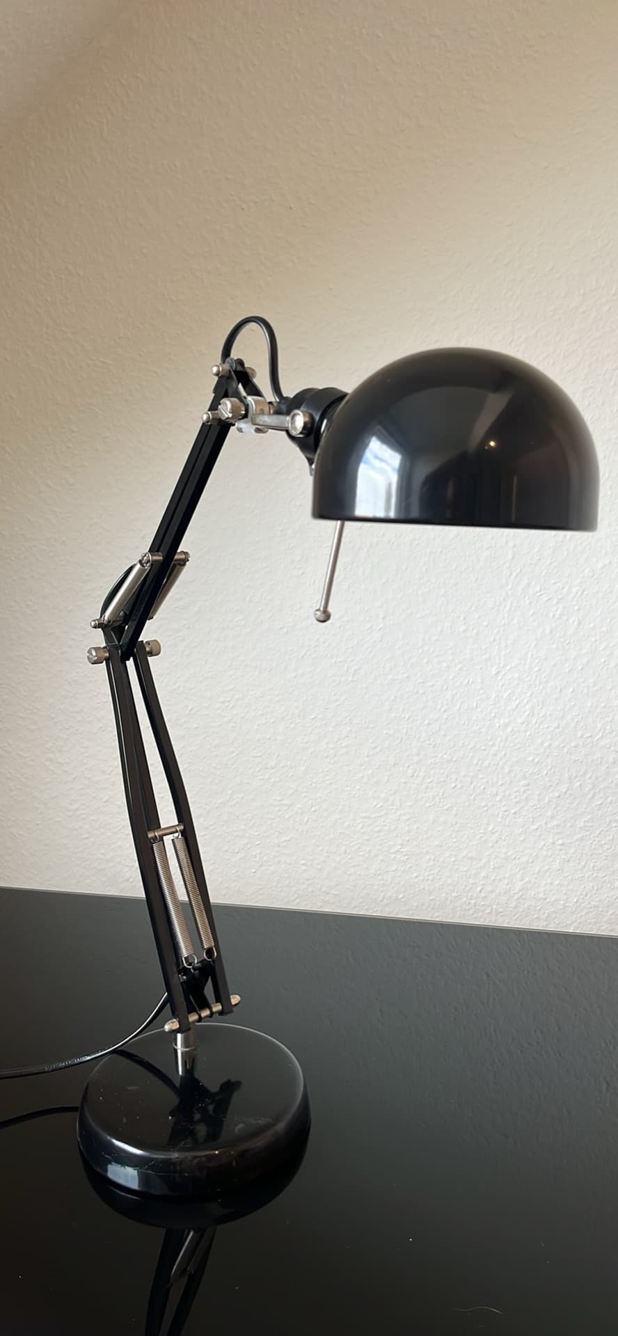 FORSÅ Lampe de bureau, noir