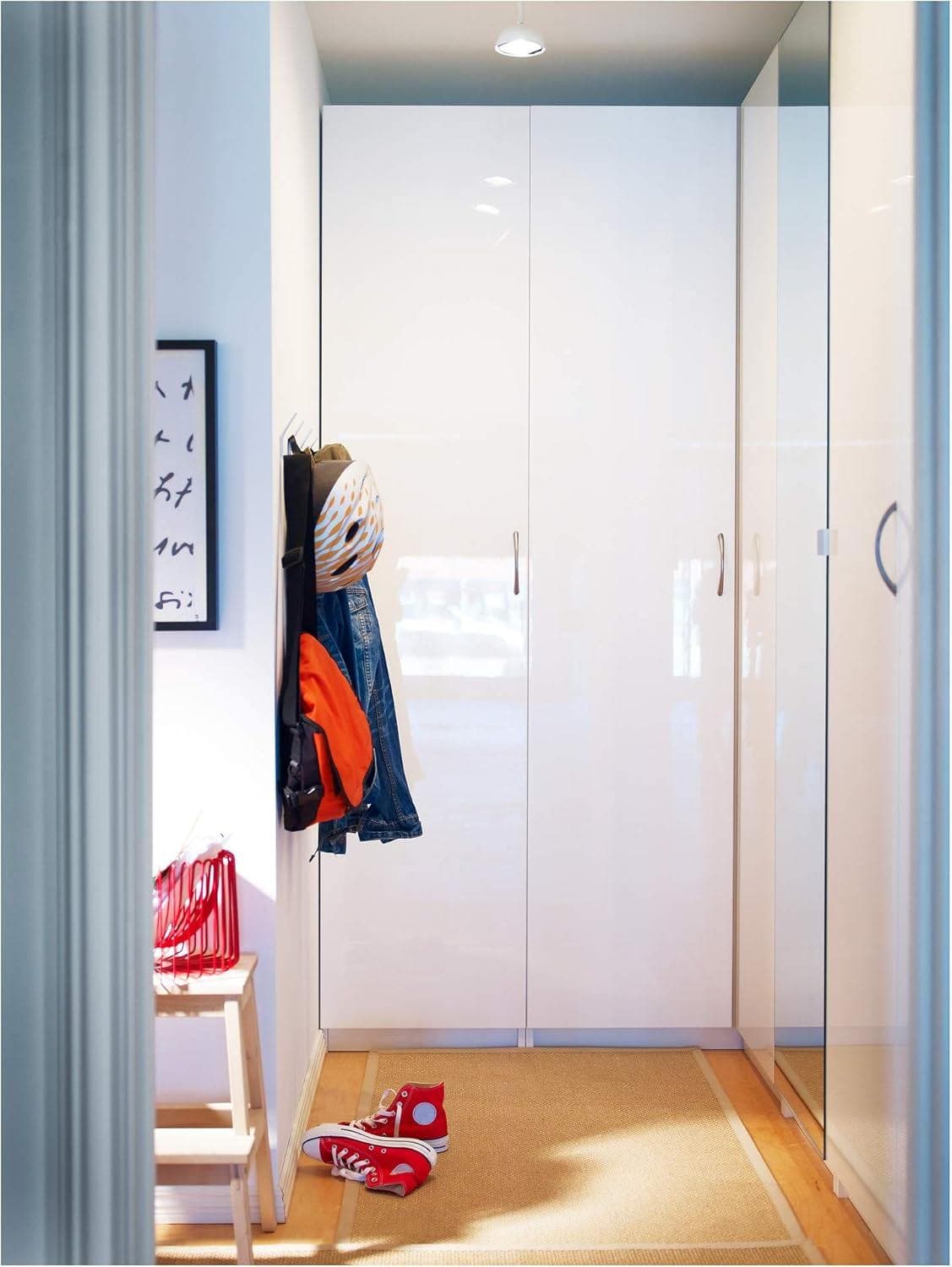 FARDAL Deur, hoogglans wit, 50x229 cm