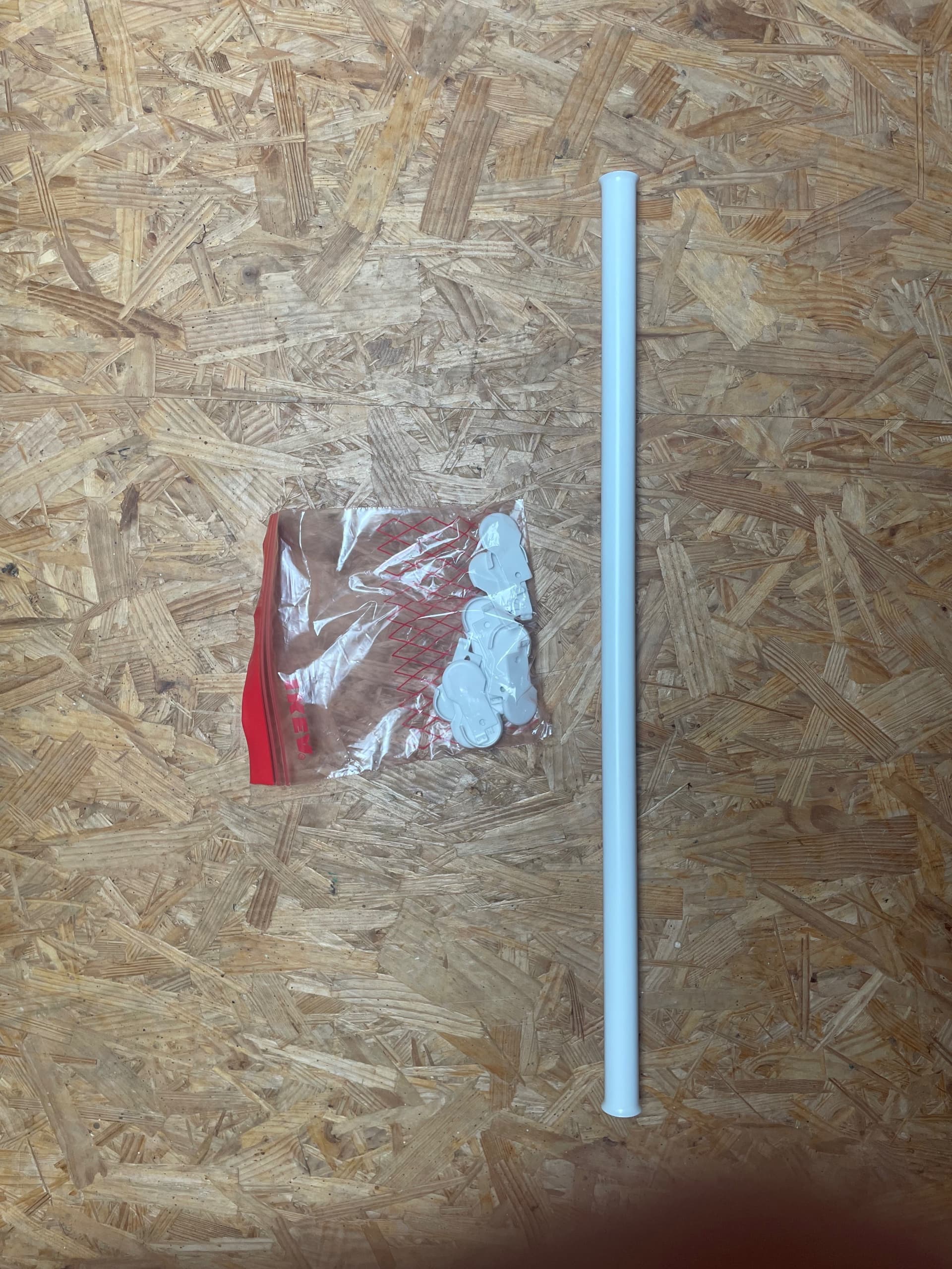 BOAXEL tringle à habits, blanc, 60 cm
