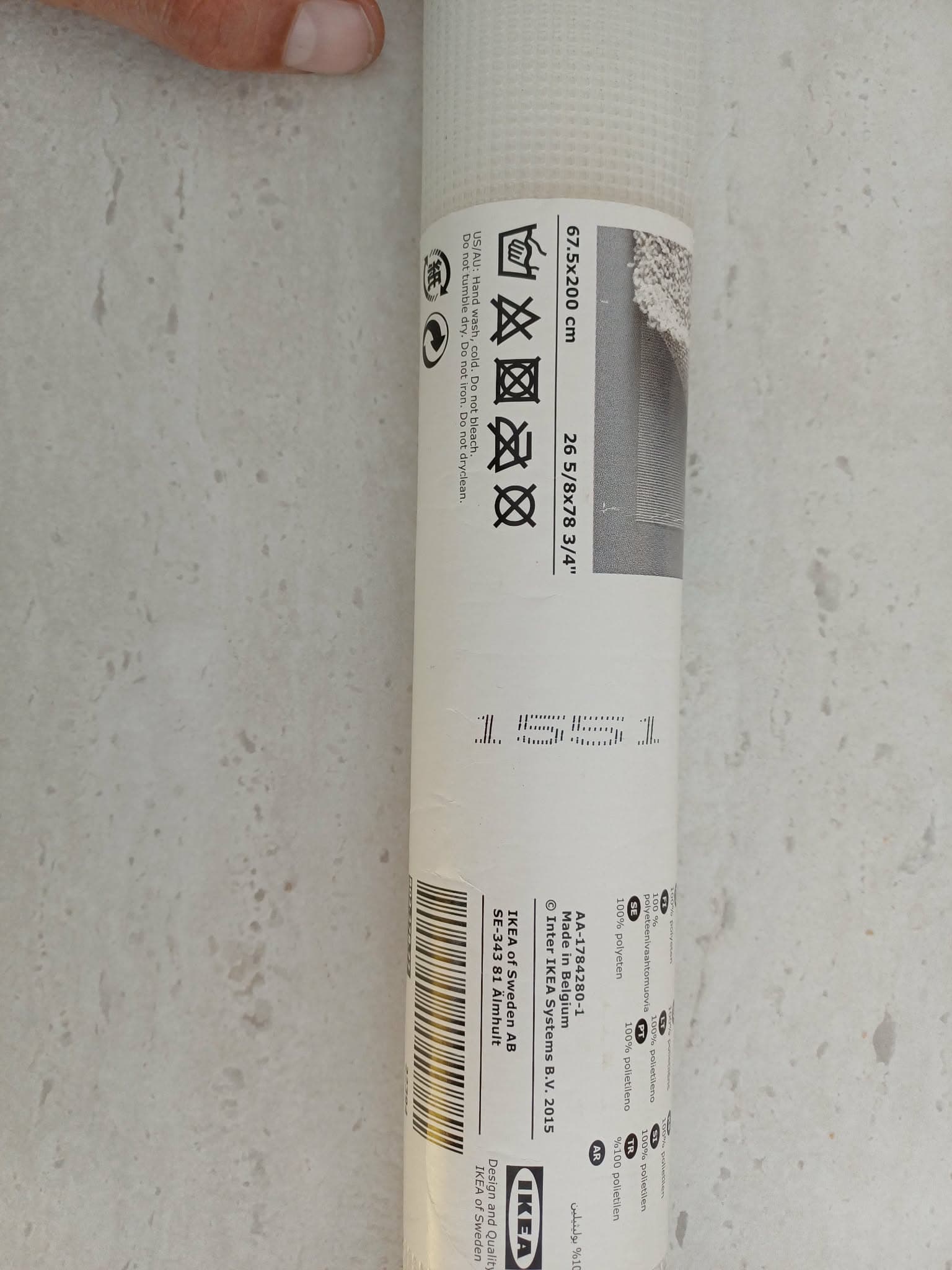 STOPP anti-dérapant pour tapis, 67.5x200 cm